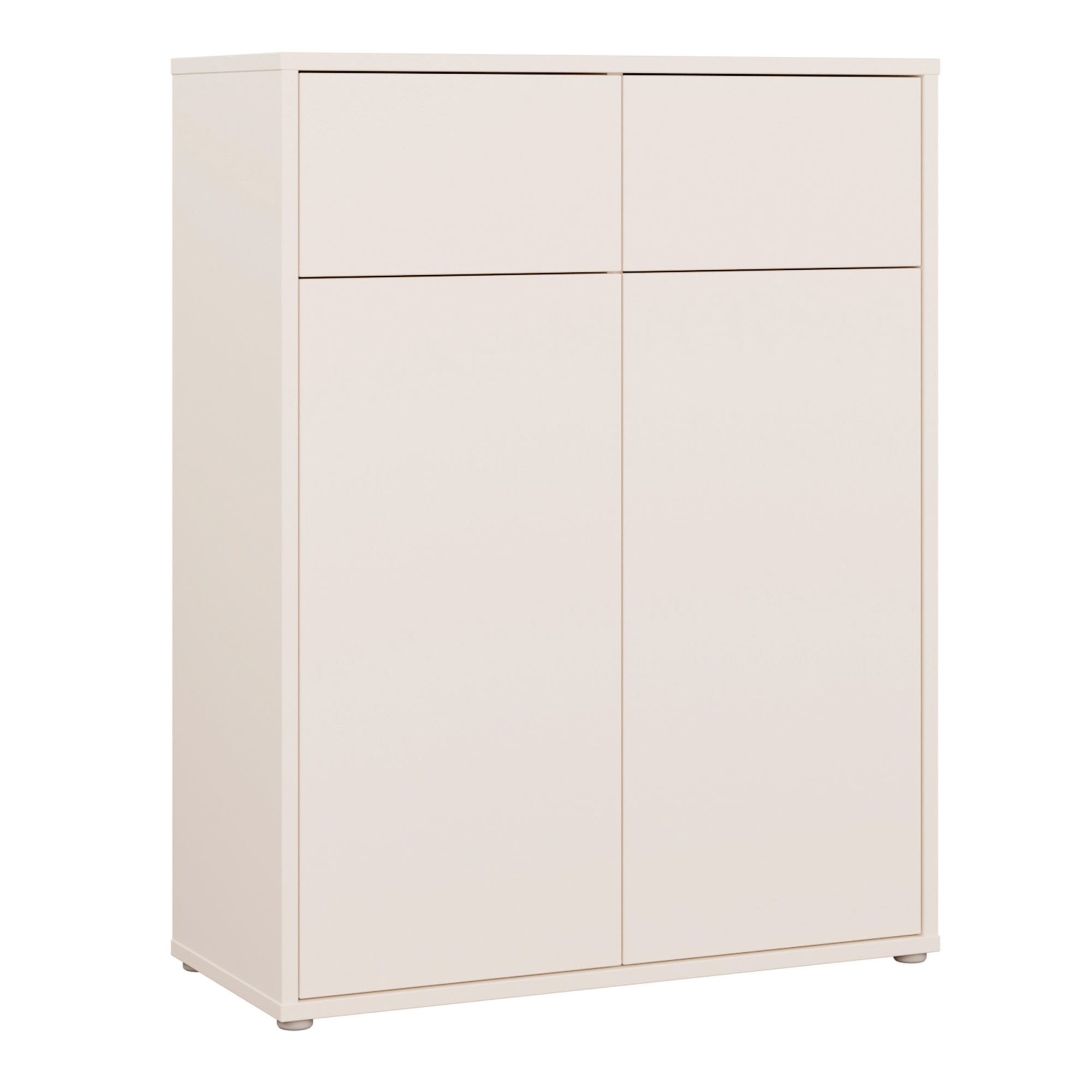 AVELINE Storage Cabinet with 2 Doors and 2 Drawers Push to Open - Sand