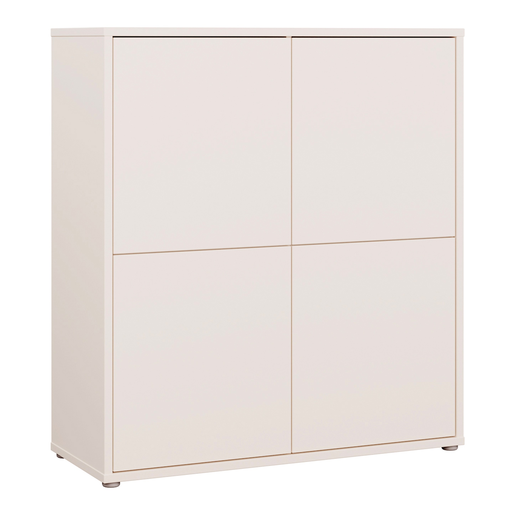 AVELINE 4 Door Display Cabinet Storage Cabinet with Push to Open Doors - Sand