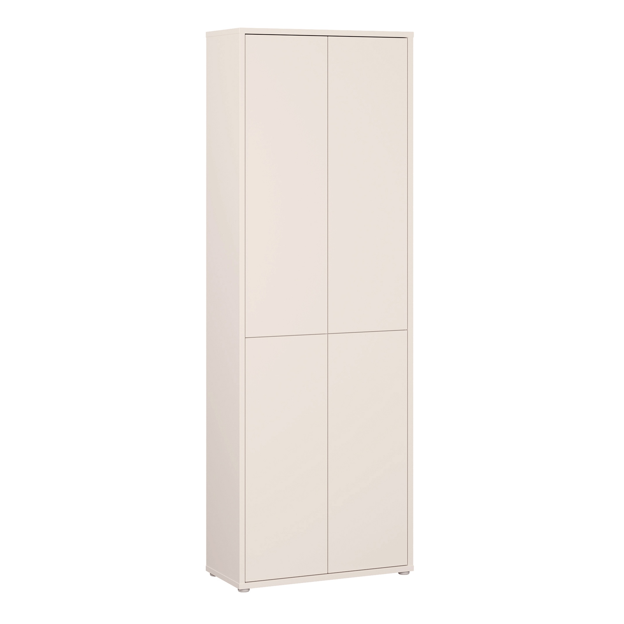 AVELINE 4 Door Tall Display Cabinet Storage Cabinet with Push to Open Doors - Sand