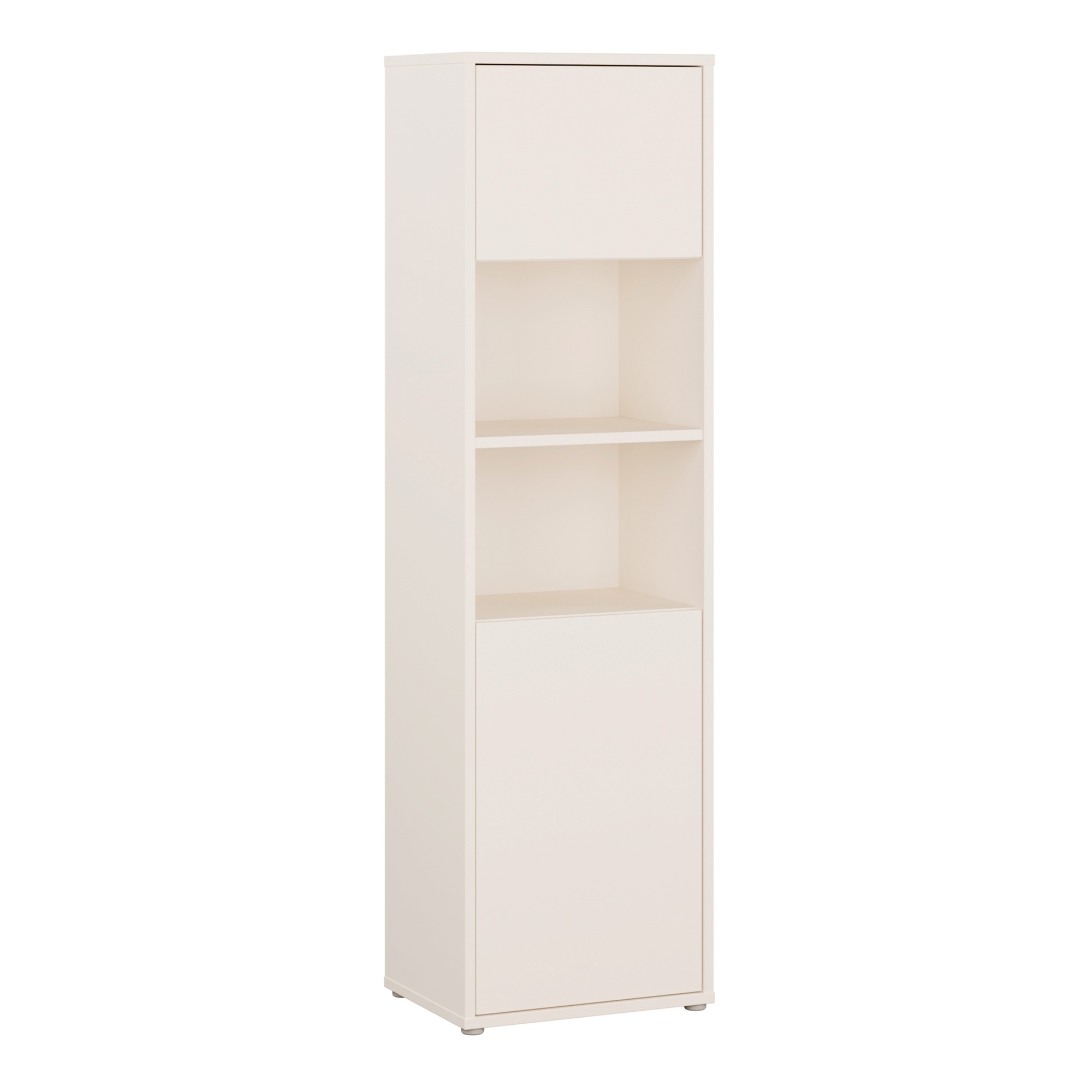 AVELINE Tall Display Storage Cabinet with 2 Doors and Shelf Push to Open - Sand