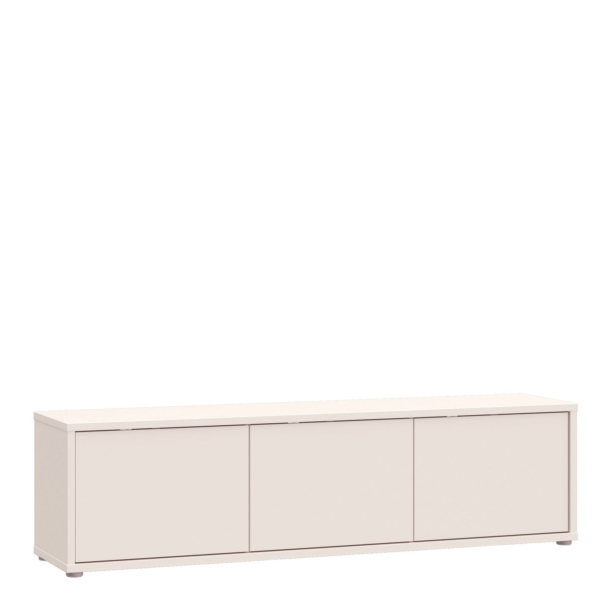 AVELINE Wide TV Unit Cabinet with 3 Push to Open Doors - Sand