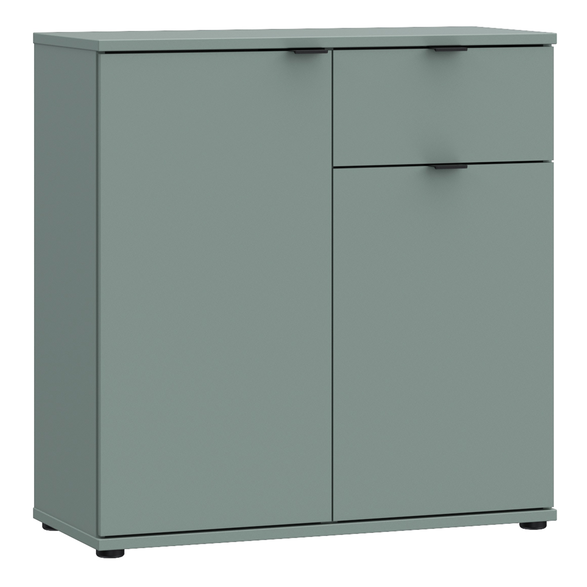 HELION 2 Door Sideboard Cupboard with Drawer - Sage Green