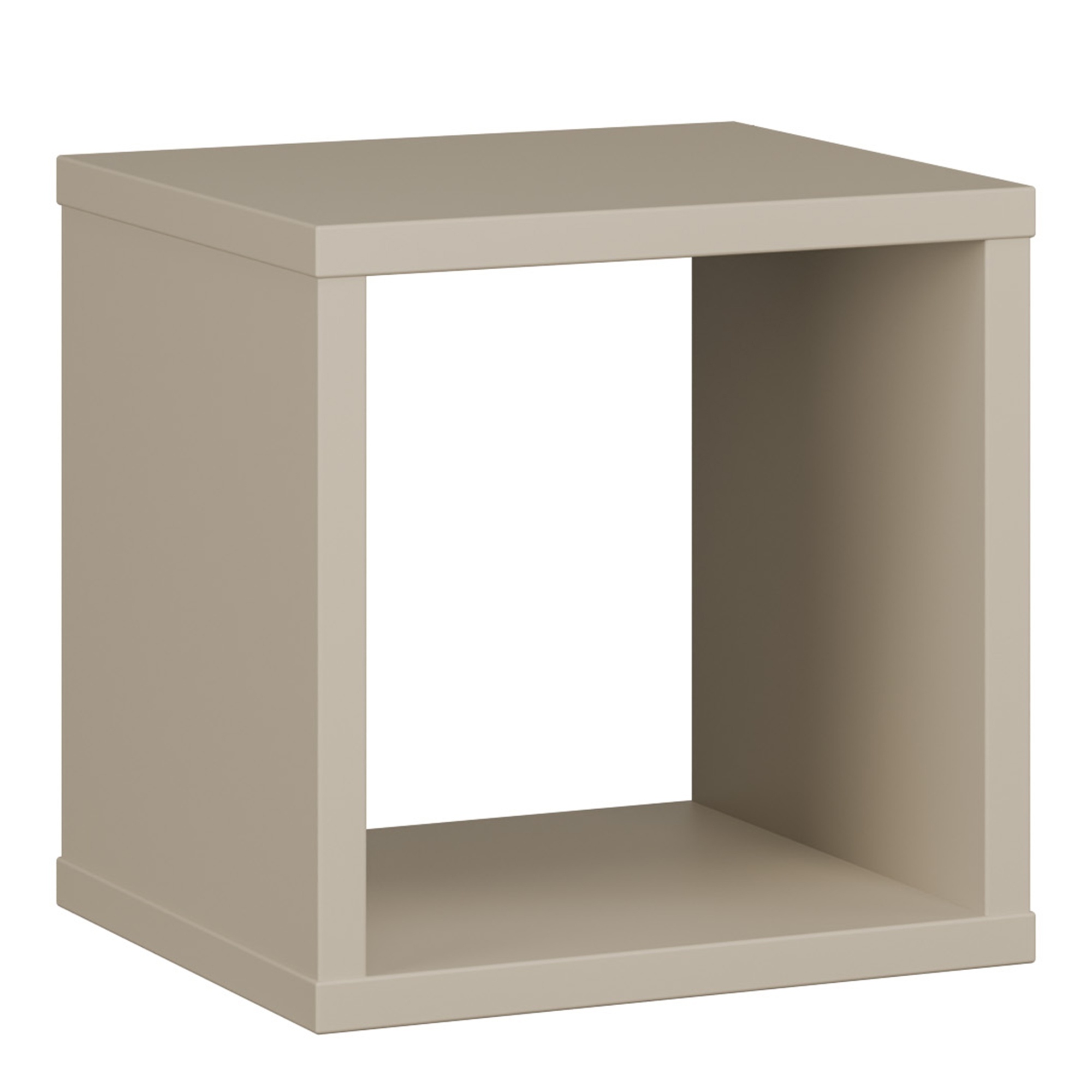 LORYTH Open Bedside Table Storage Unit - Taupe