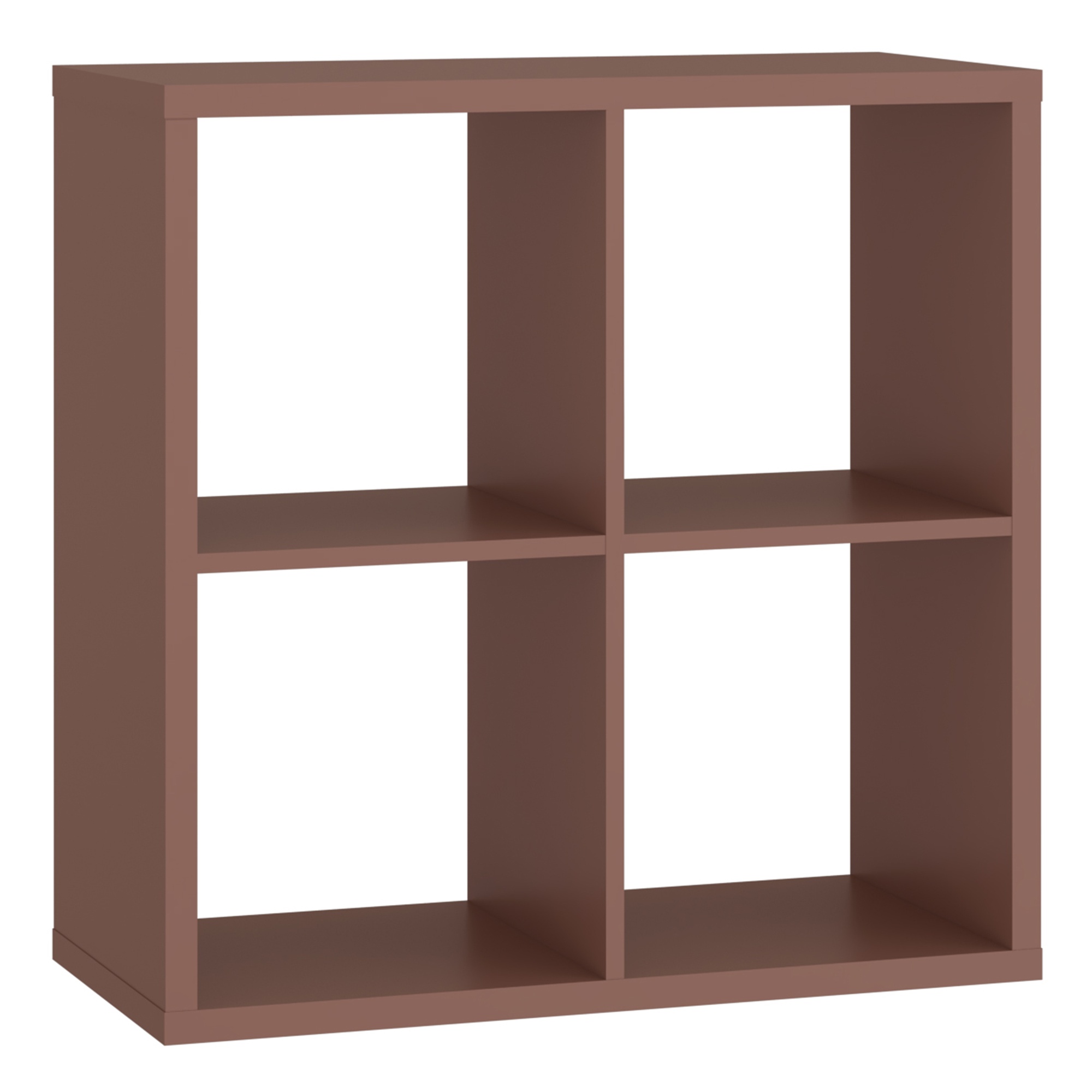 LORYTH 2x2 Bookcase Storage Unit - Terracotta