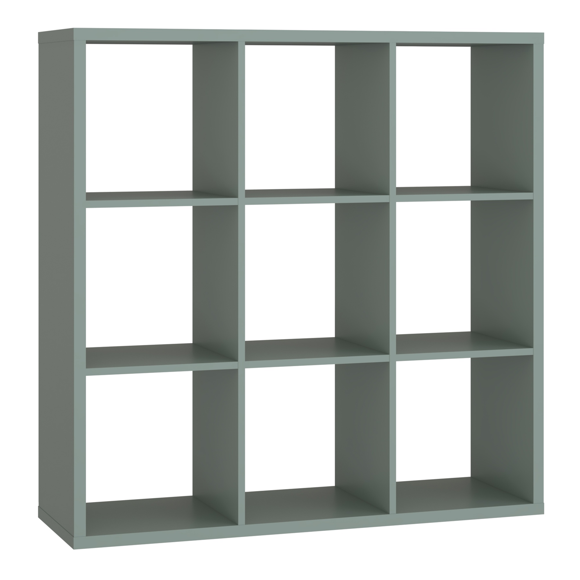 LORYTH 3x3 Bookcase Storage Unit - Sage Green