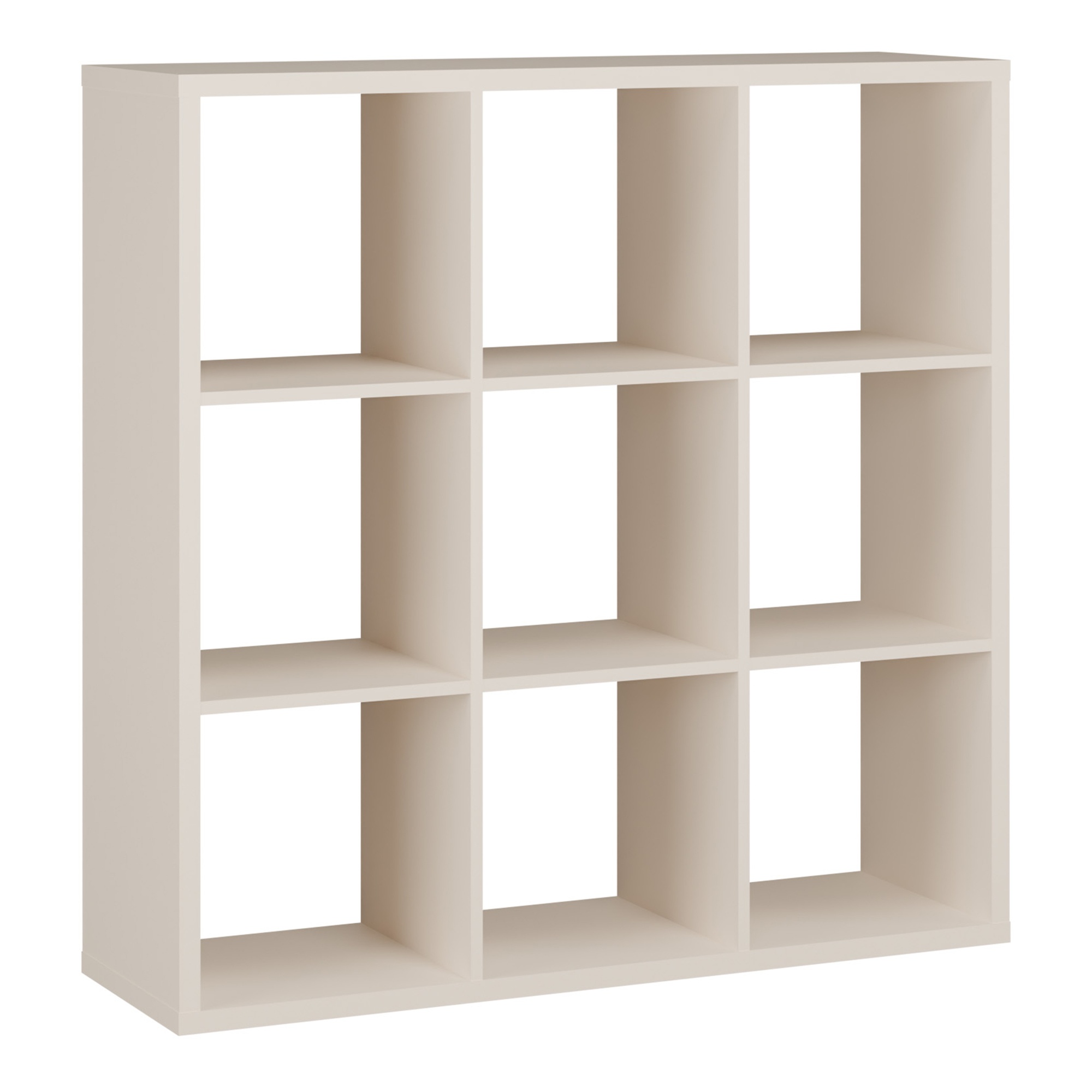 LORYTH 3x3 Bookcase Storage Unit - Sand