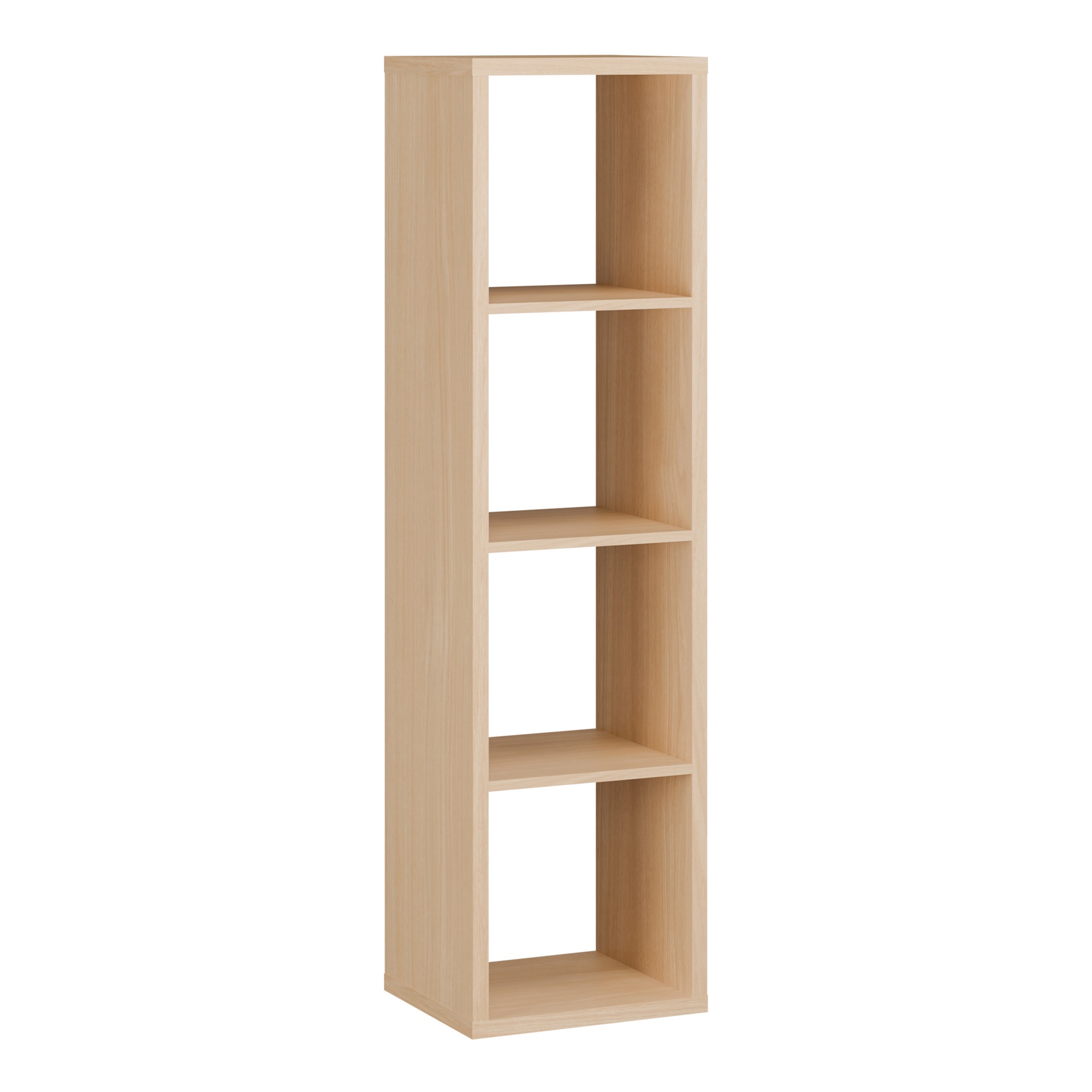 LORYTH 3 Shelves Bookcase Storage Unit - Elegancia Oak