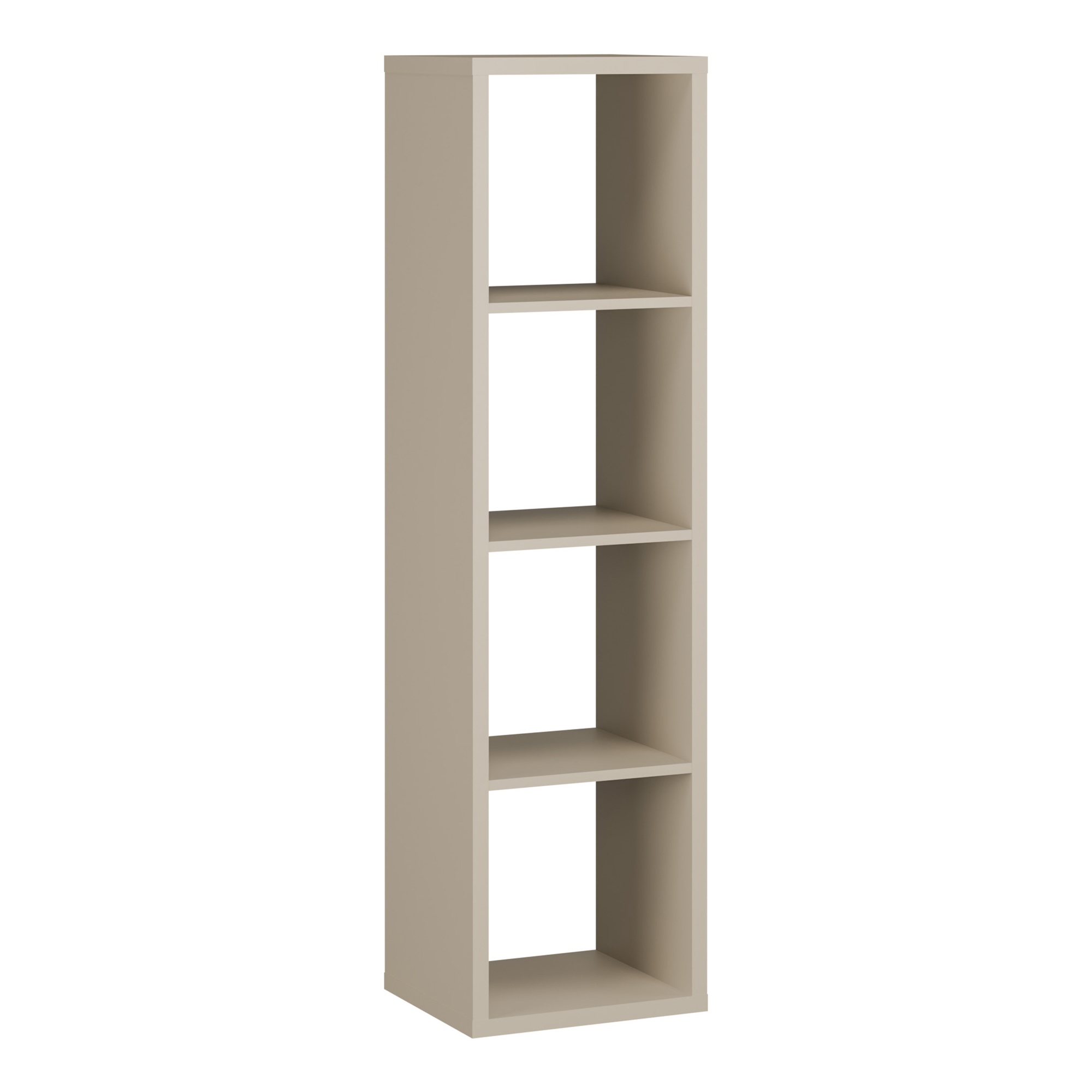 LORYTH 3 Shelves Bookcase Storage Unit - Taupe