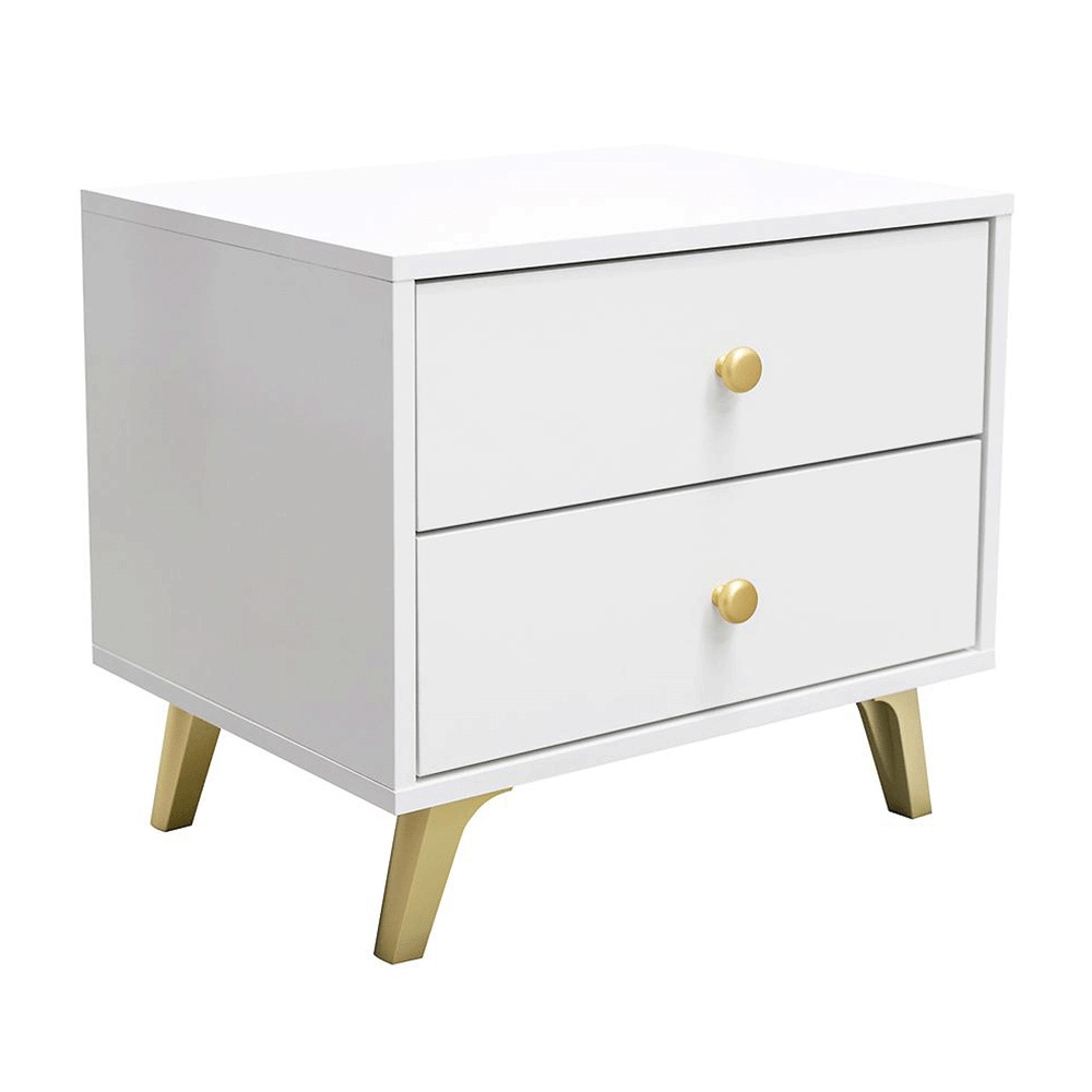 ELVIRO Bedside Table - White