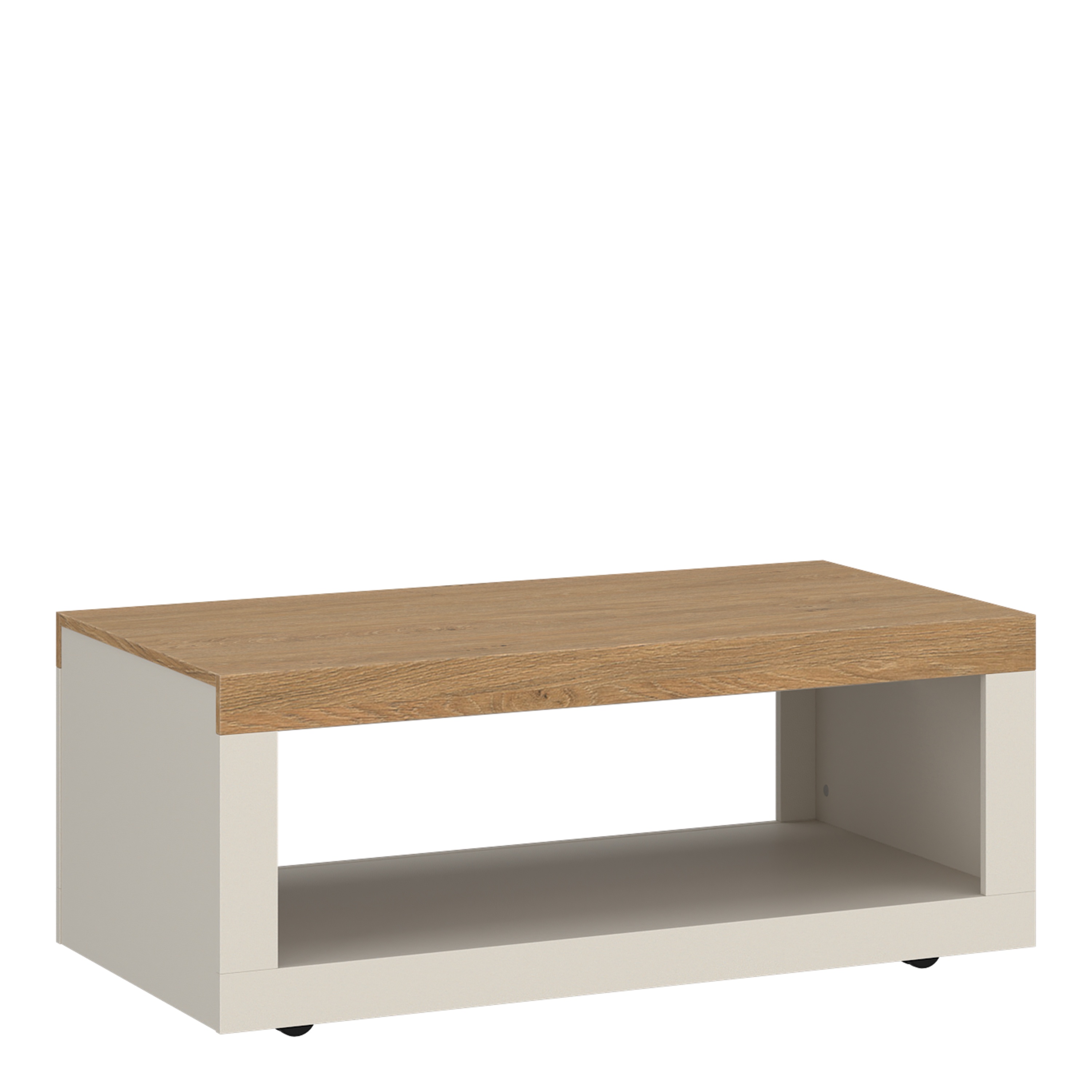 NAXTON Coffee Table - Cashmere with Stone Oak
