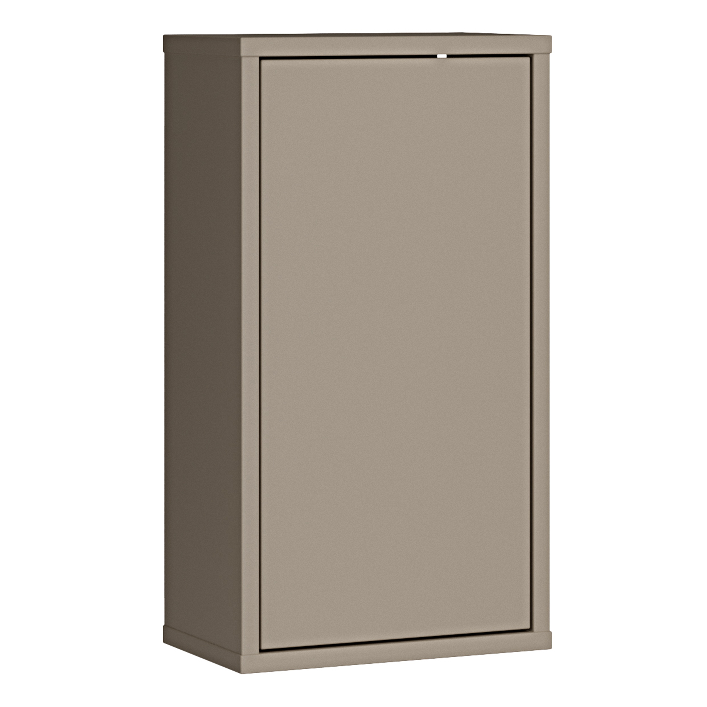 AVELINE Hanging Bathroom Storage Cabinet with 1 Push to Open Door - Taupe