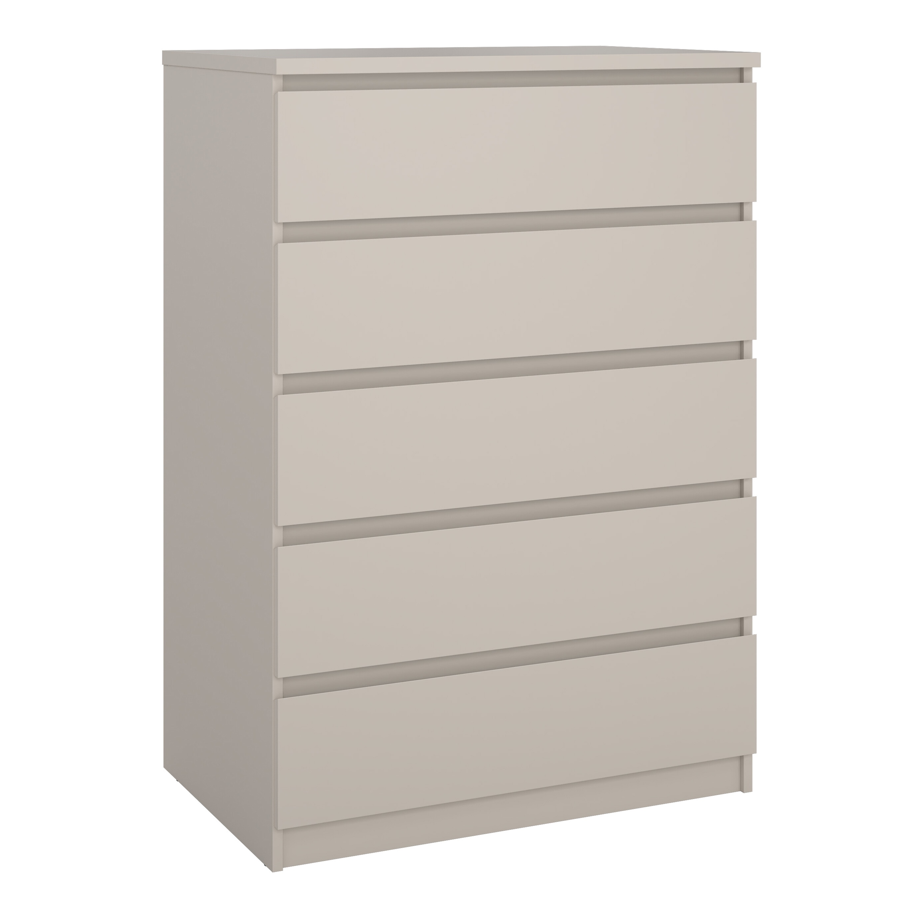 NANAIMO Beige Chest of Drawers - Medium-sized, 5 Drawers