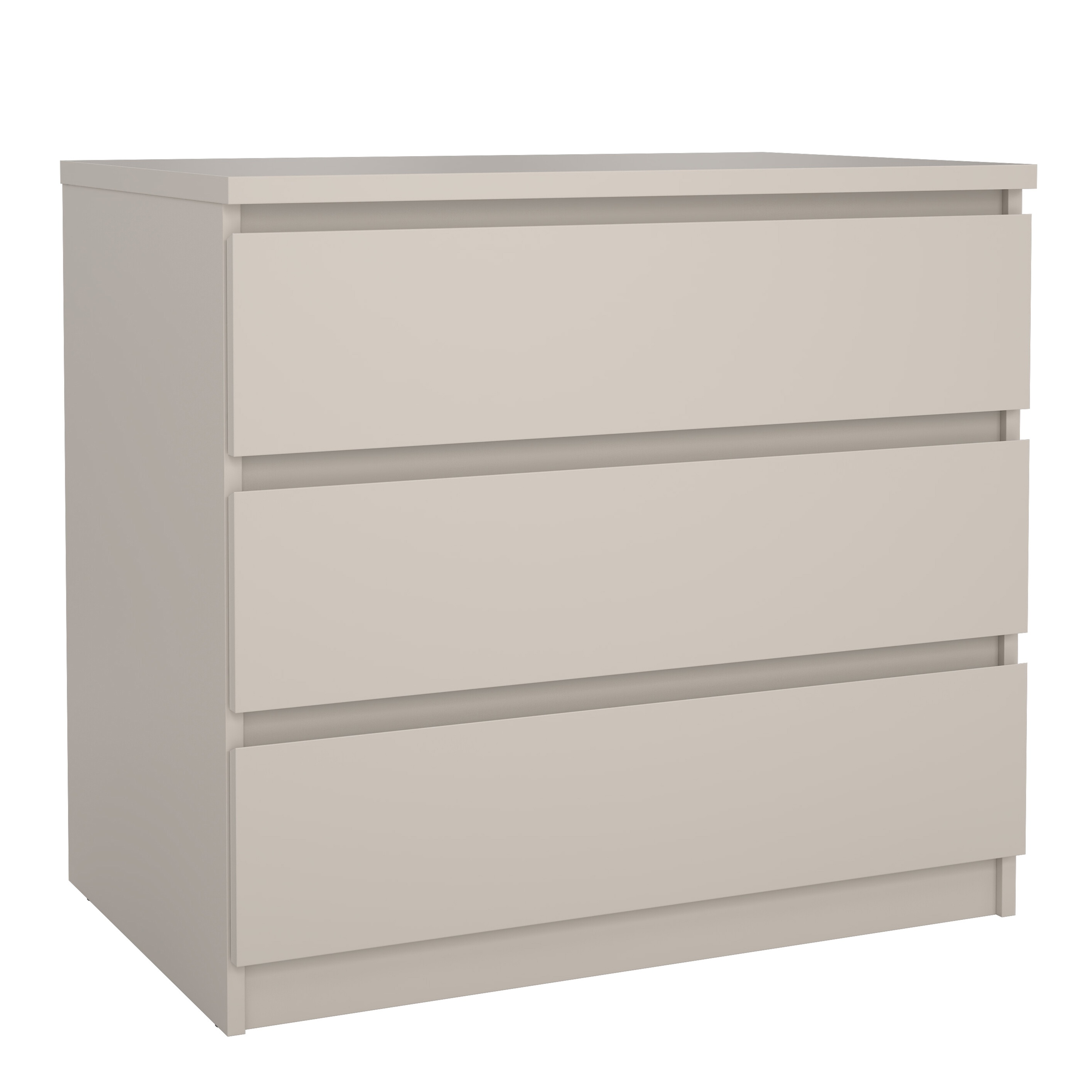 NANAIMO Beige Chest of Drawers - Medium-sized, 3 Drawers