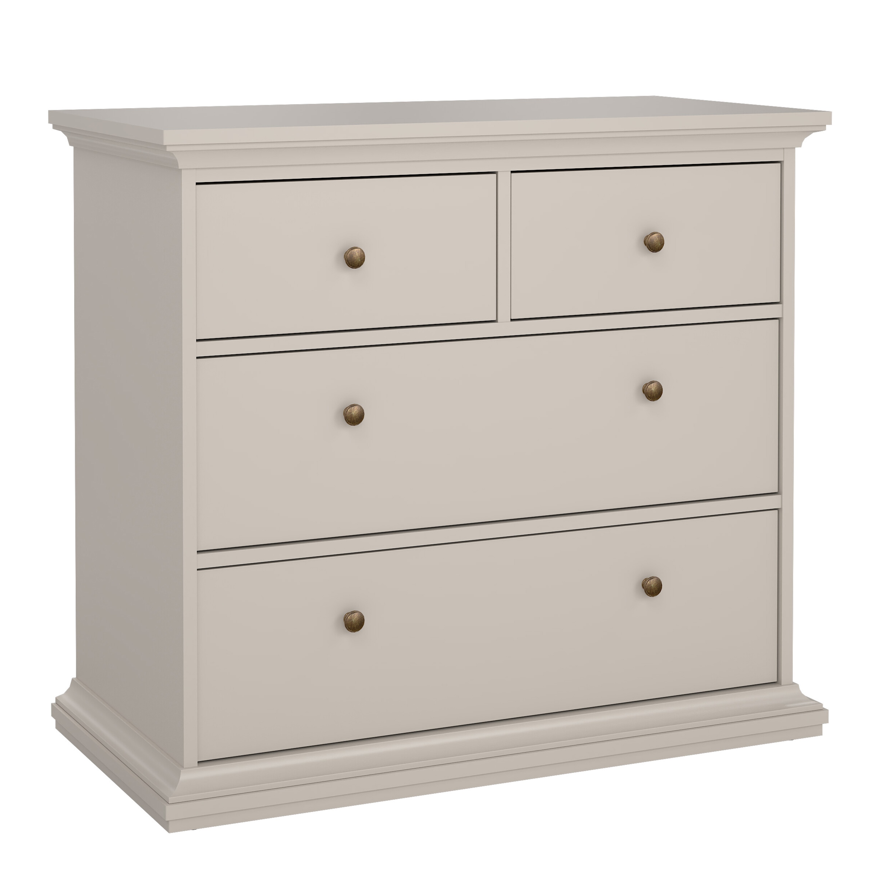 PORTHOPE Beige Chest of Drawers - Medium-sized, 4 Drawers