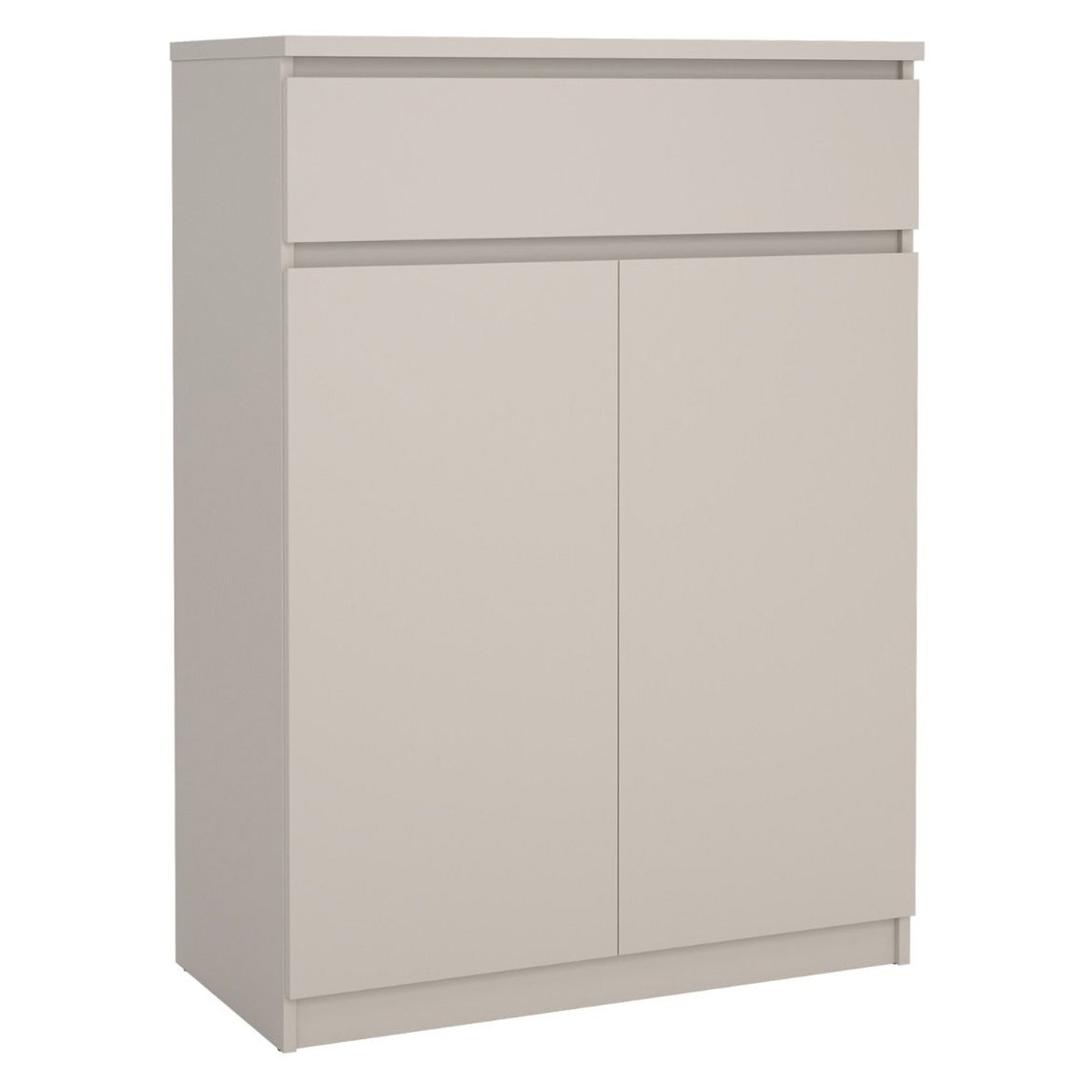 NANAIMO Shoe Cabinet with 2 Doors and 1 Drawer - Cashmere