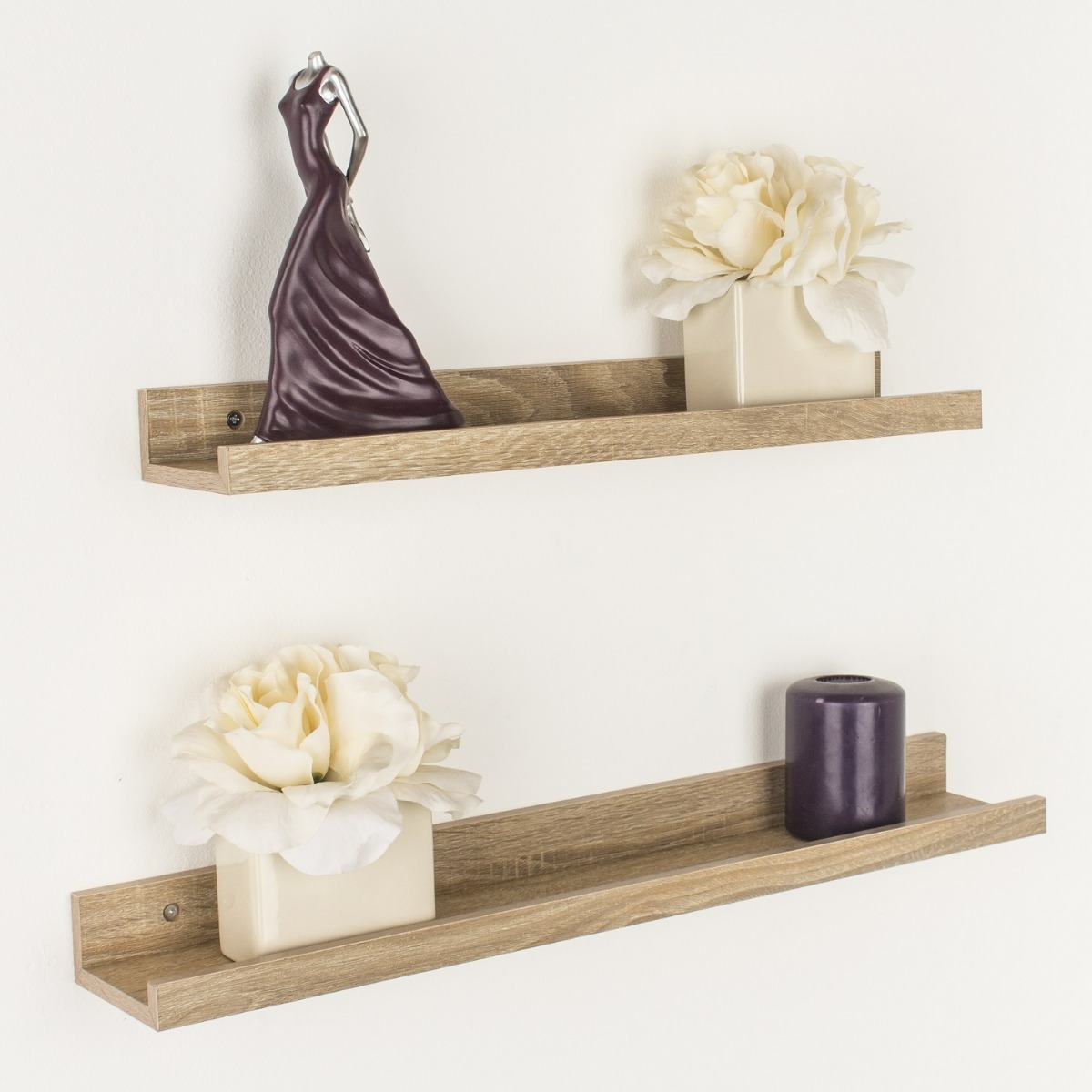 Dura Floating Display Shelf Kit - Oak - 58cm