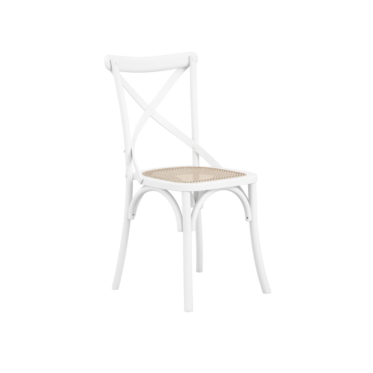Schrader Cane Dining Chair White - Set of 2