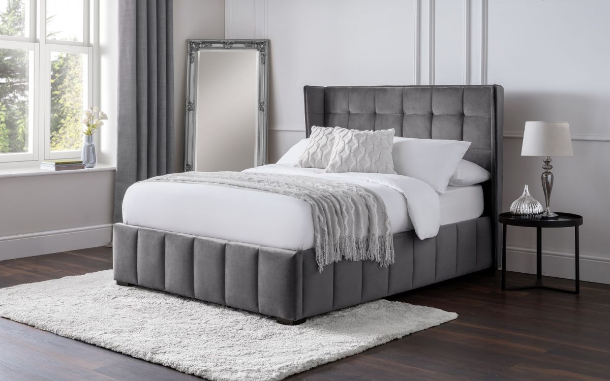 Gatsby Bed 150cm - Light Grey