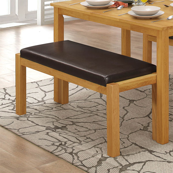 Apex Amity Straight Bench - Natural Oak