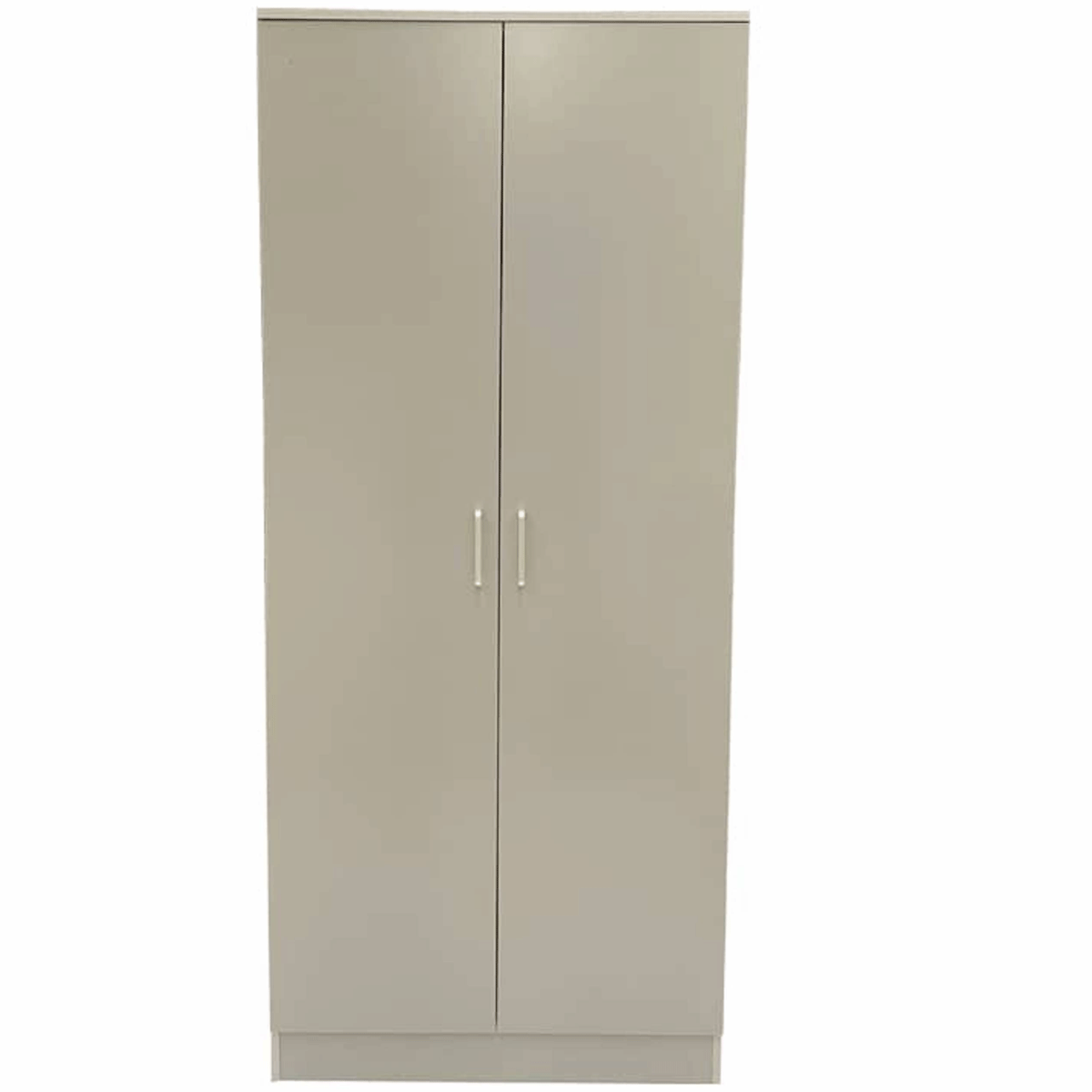 SLEEK 2 Door Wardrobe Grey Finish - 80cm