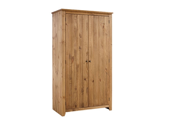 HARLAN 2 Door Wardrobe Pine - 103cm