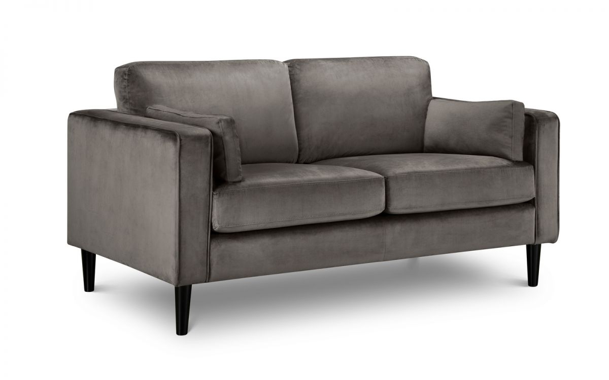 Hayward Grey Velvet 2-Seat Sofa