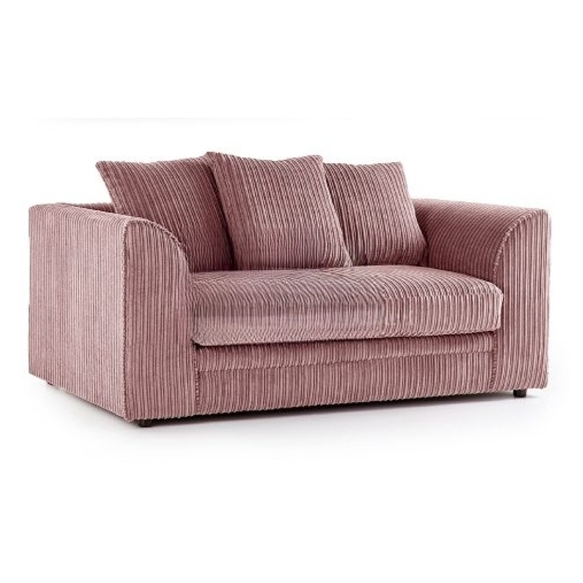 OXFORD Jumbo Cord 2 Seater Scatterback Sofa - Pink