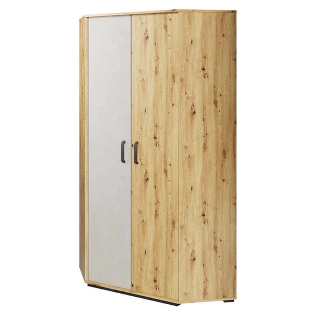 QUAKER 2 Door Corner Wardrobe Medium Oak - 95cm