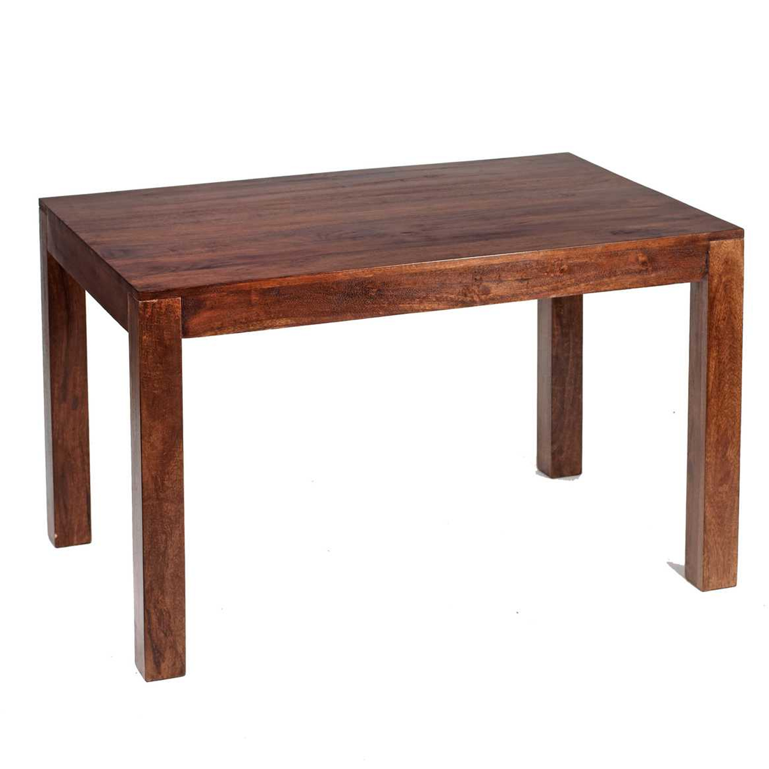 Stella Dark Mango 4ft Small Dining Table - Walnut