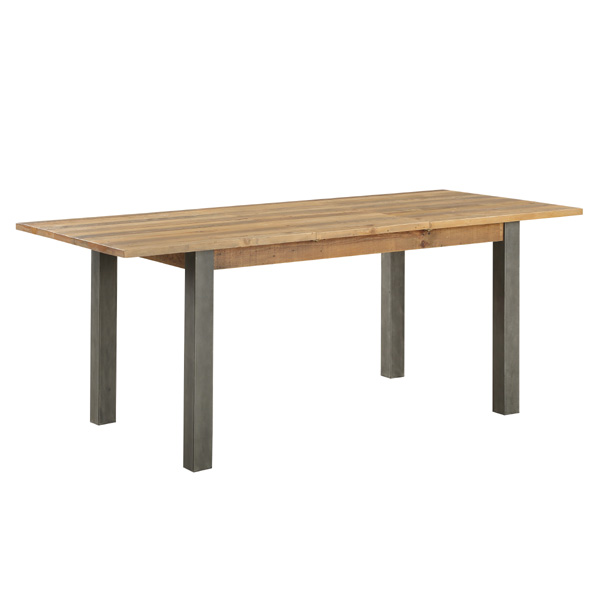 Doyle Elegance Rustic Extendable Dining Table - Natural Wood