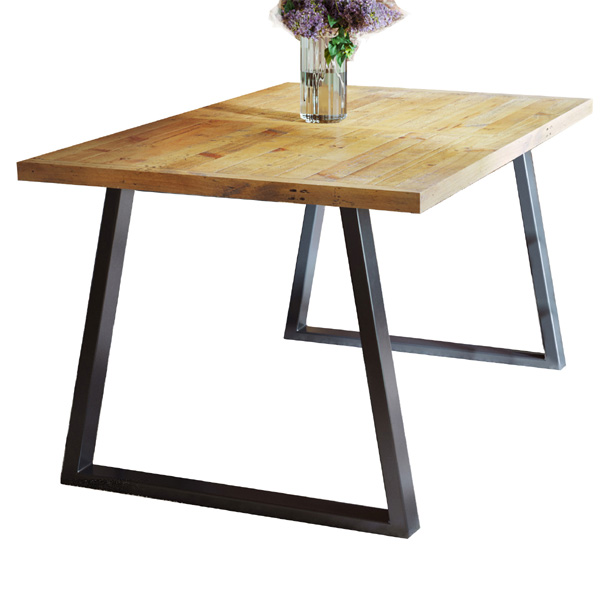 Doyle Elegance A Frame Leg Frame Medium Dining Table - Natural Wood