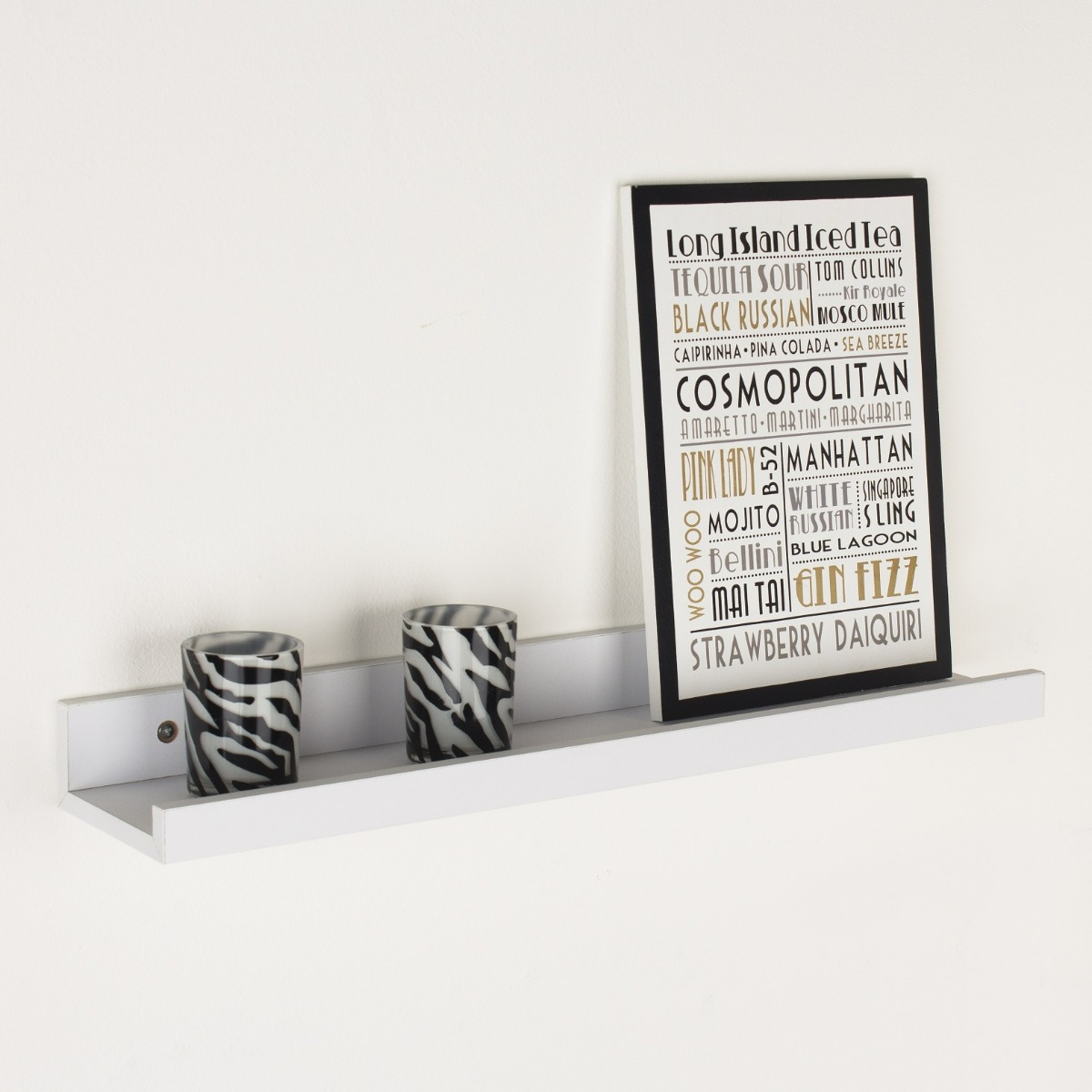 Dura Floating Display Shelf Kit - White-58cm