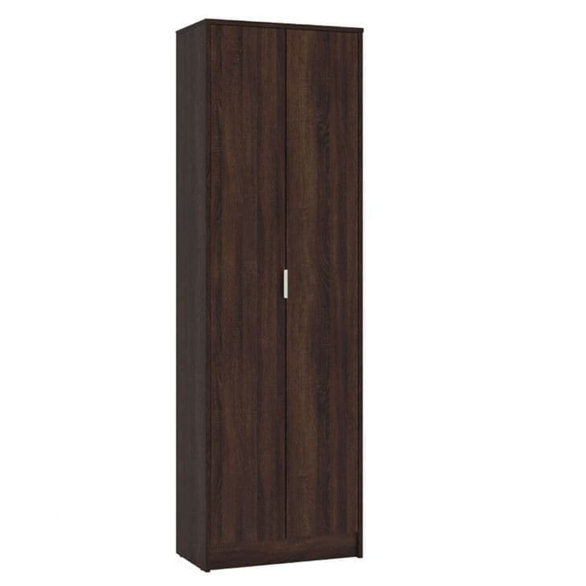 CLARKE 2 Door Wardrobe Dark Brown - 60.2cm