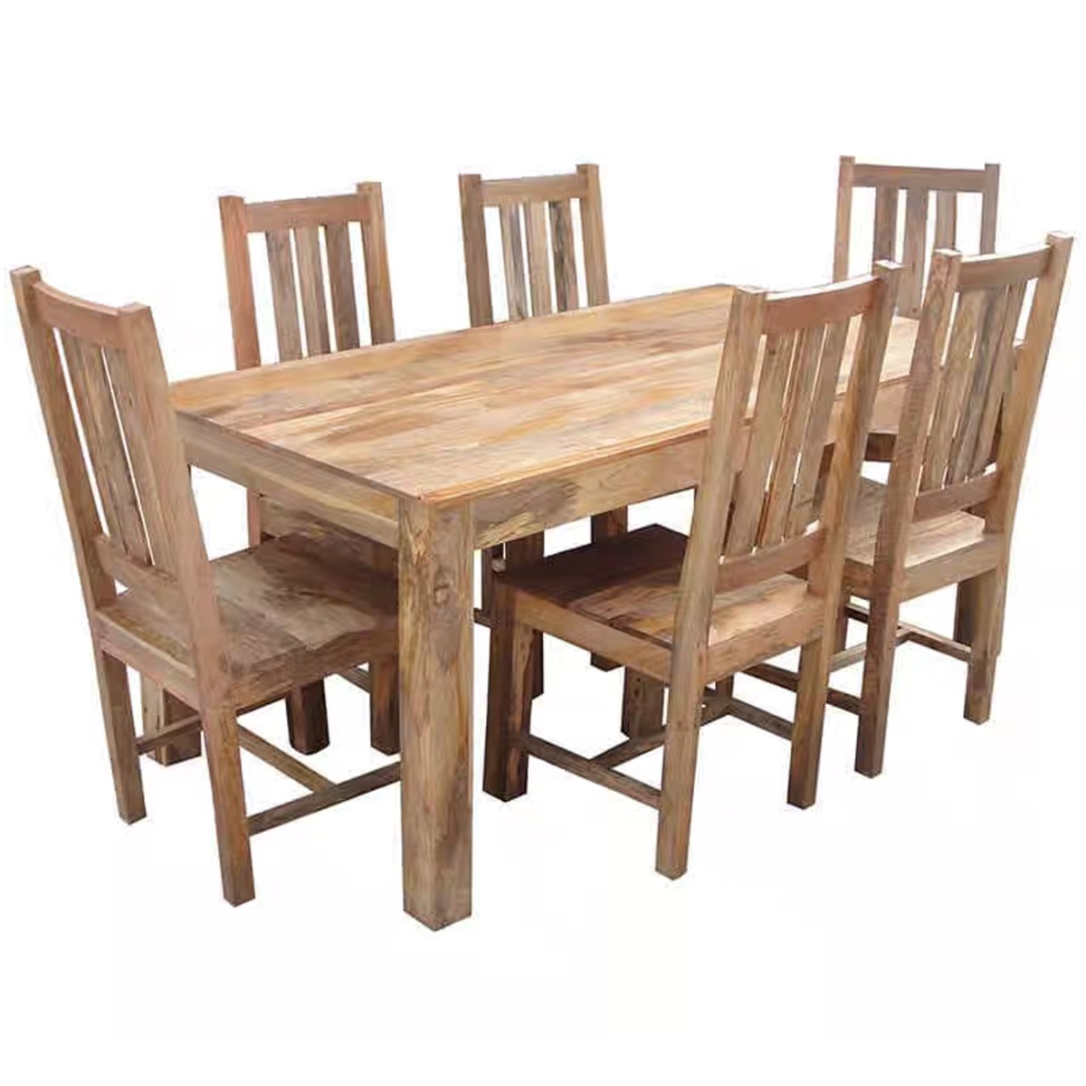 Delta Light Mango Wood Large Dining Table 175cm - Light Wood Tone