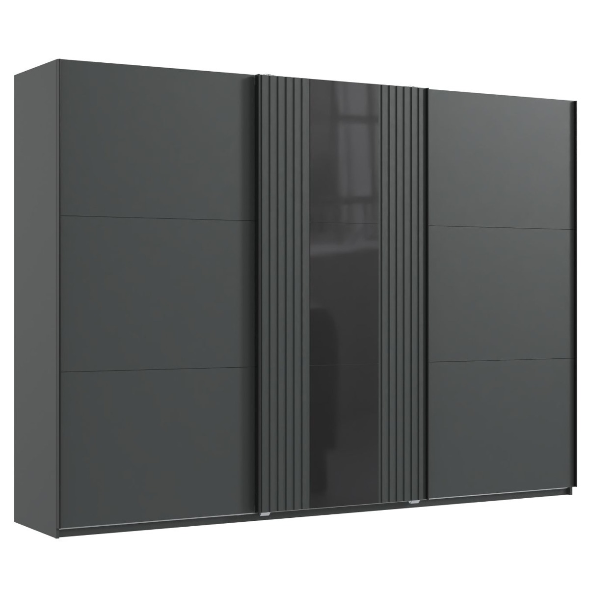 ATLANTIC 3 Door Sliding Wardrobe Grey - 300cm