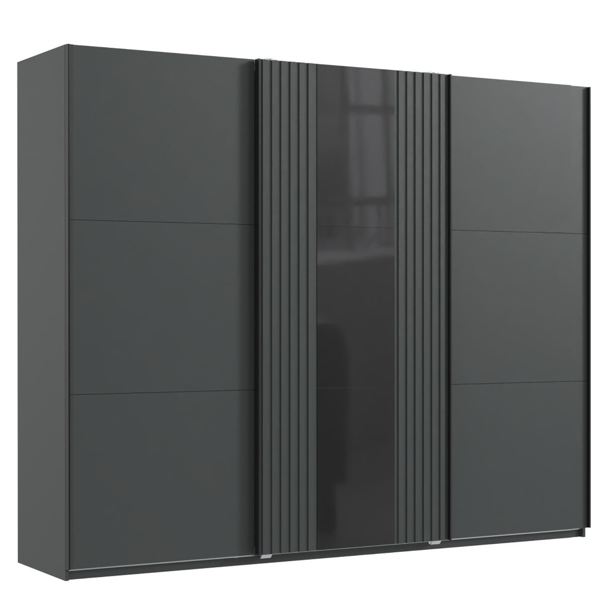 ATLANTIC 3 Door Sliding Wardrobe Grey - 250cm