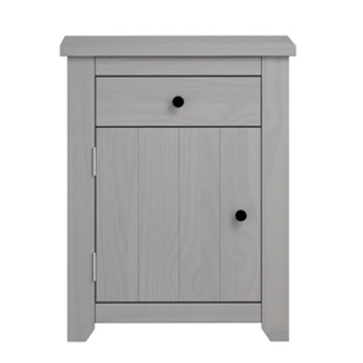 Bedside Table - HARLAN Nightstand Grey 53cm
