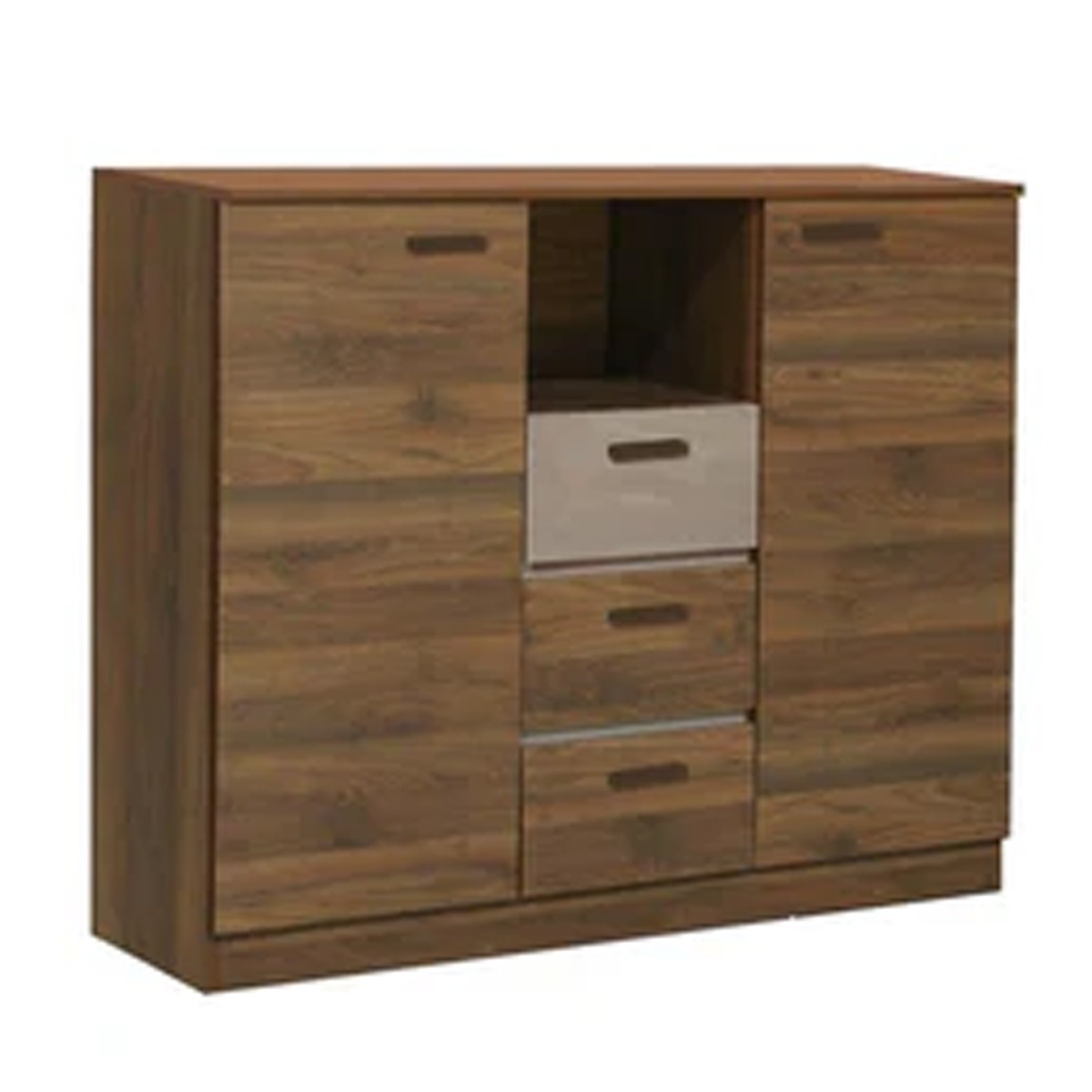 REACT 2 Door Sideboard with 3 Drawer - Walnut