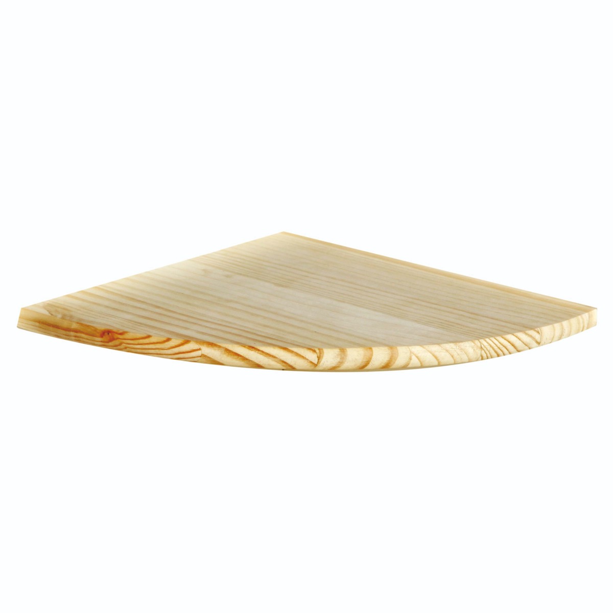 CLARIX Corner Shelf Wood Corner Display Shelf Storage - Natural, 20cm