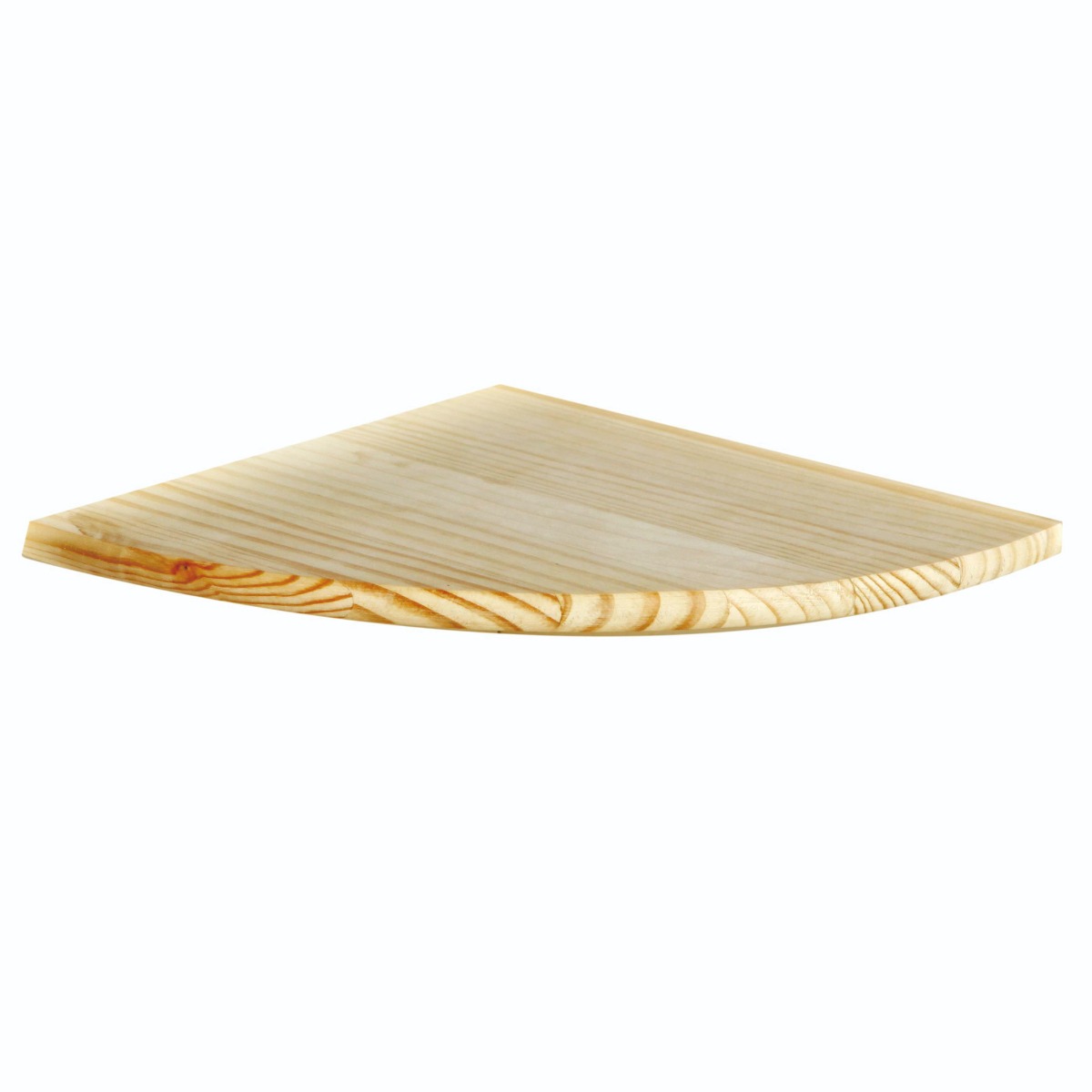 CLARIX Corner Shelf Wood Corner Display Shelf Storage - Natural, 38cm