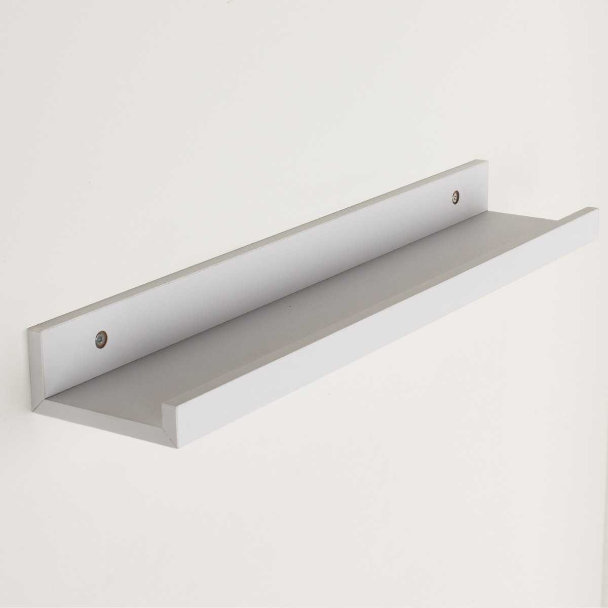 SHEVAR Floating Book Shelf Wood Wall Display Shelf Storage - Matt White