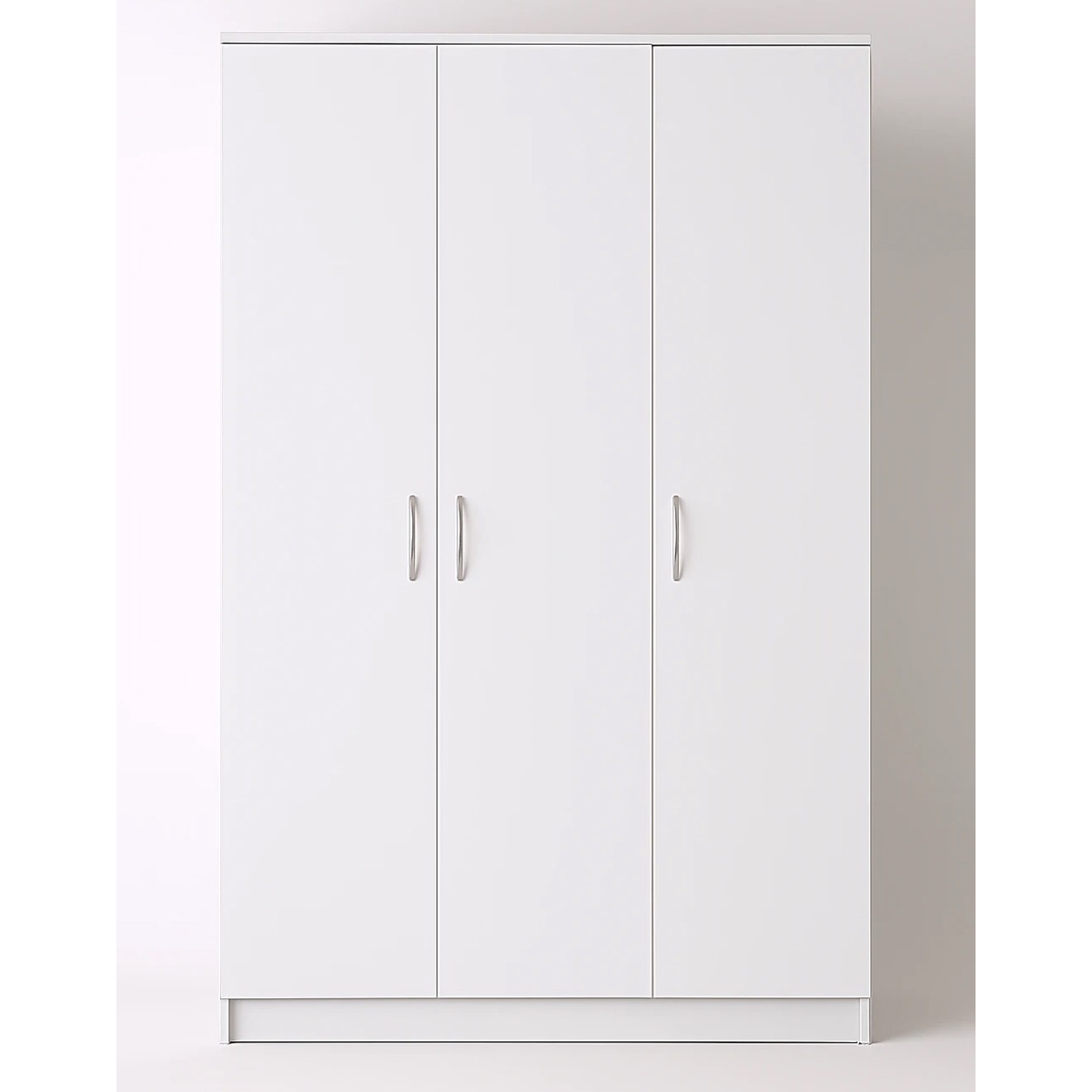 Wardrobe - SLEEK 3 Door Wardrobe White 120cm