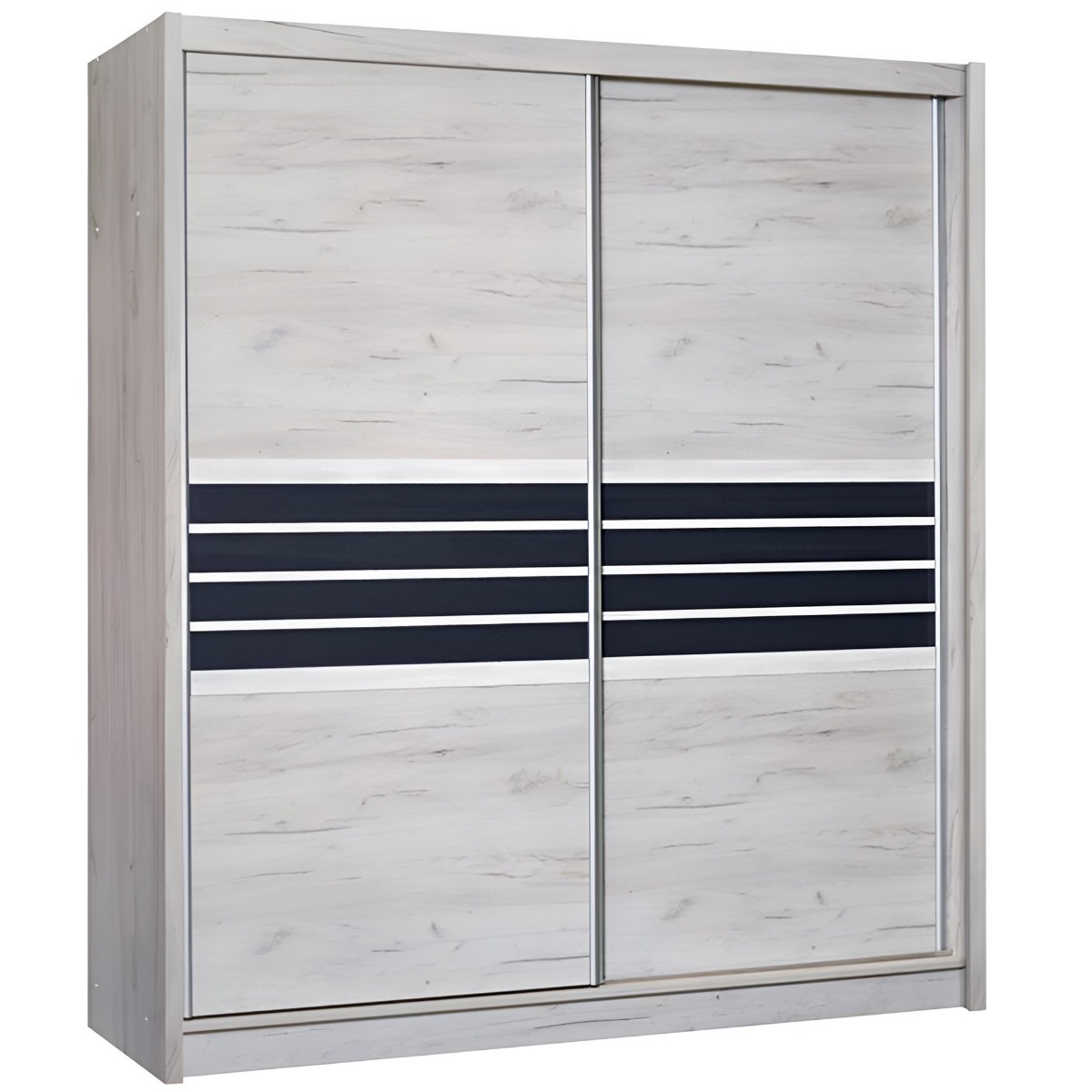 DACORUM 2 Door Sliding Wardrobe Light Oak - 203cm