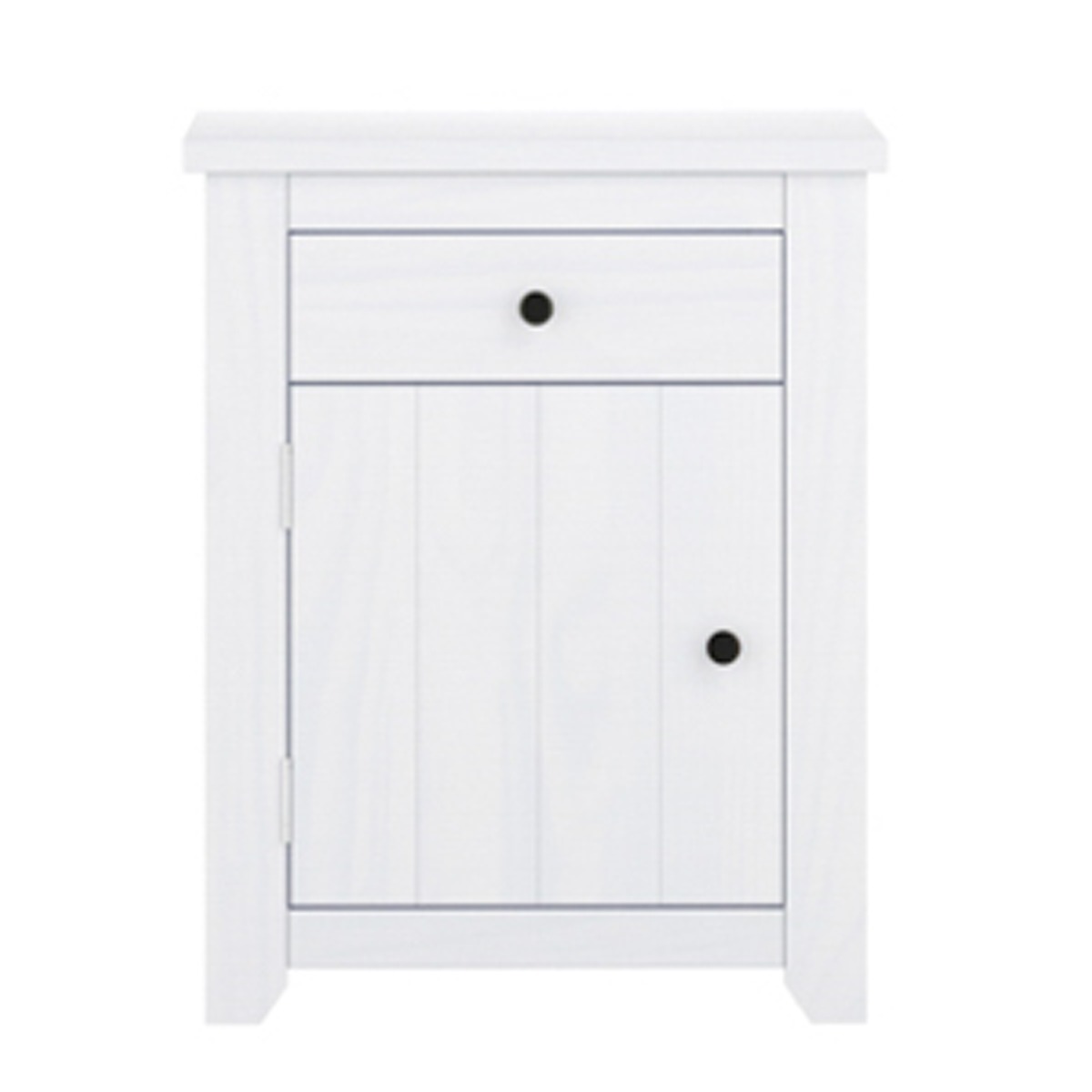 Bedside Table - HARLAN Nightstand White 53cm