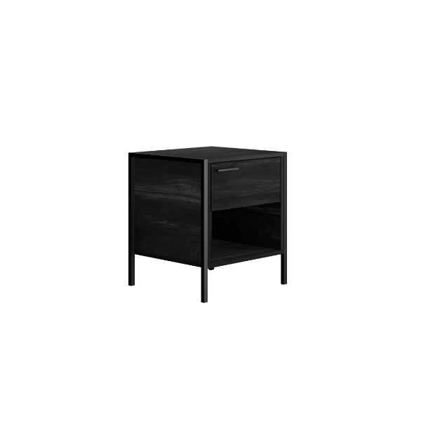 Oxford Urban Chic Bedside Cabinet - Black