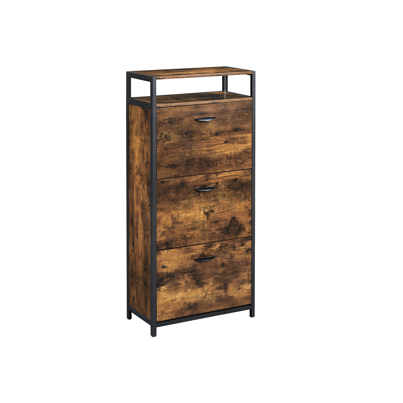 VASAGLE Shoe Cabinet With 3 Flip Doors