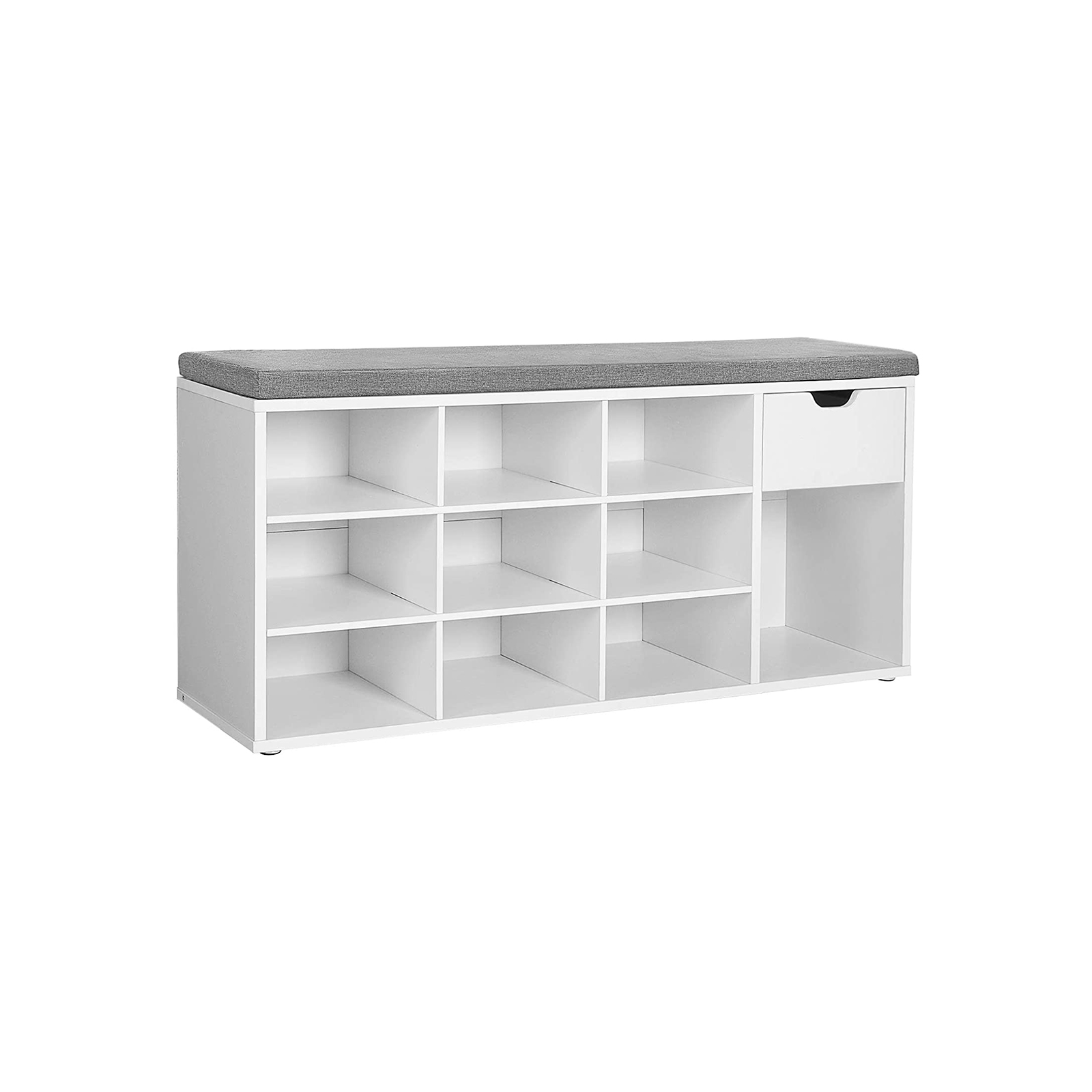 Open Compartments Shoe Bench