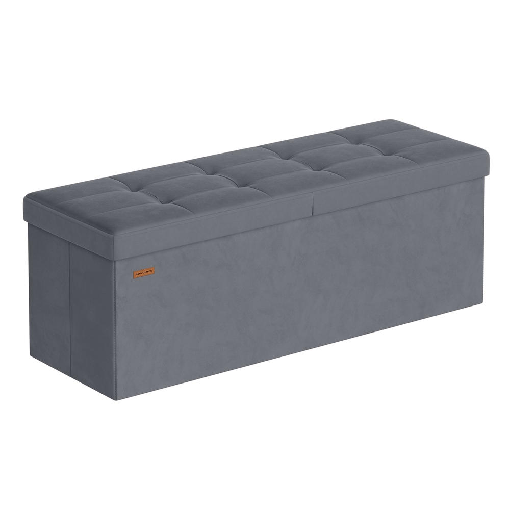 WALDEN Storage Ottoman Bench 110 cm - Slate Grey