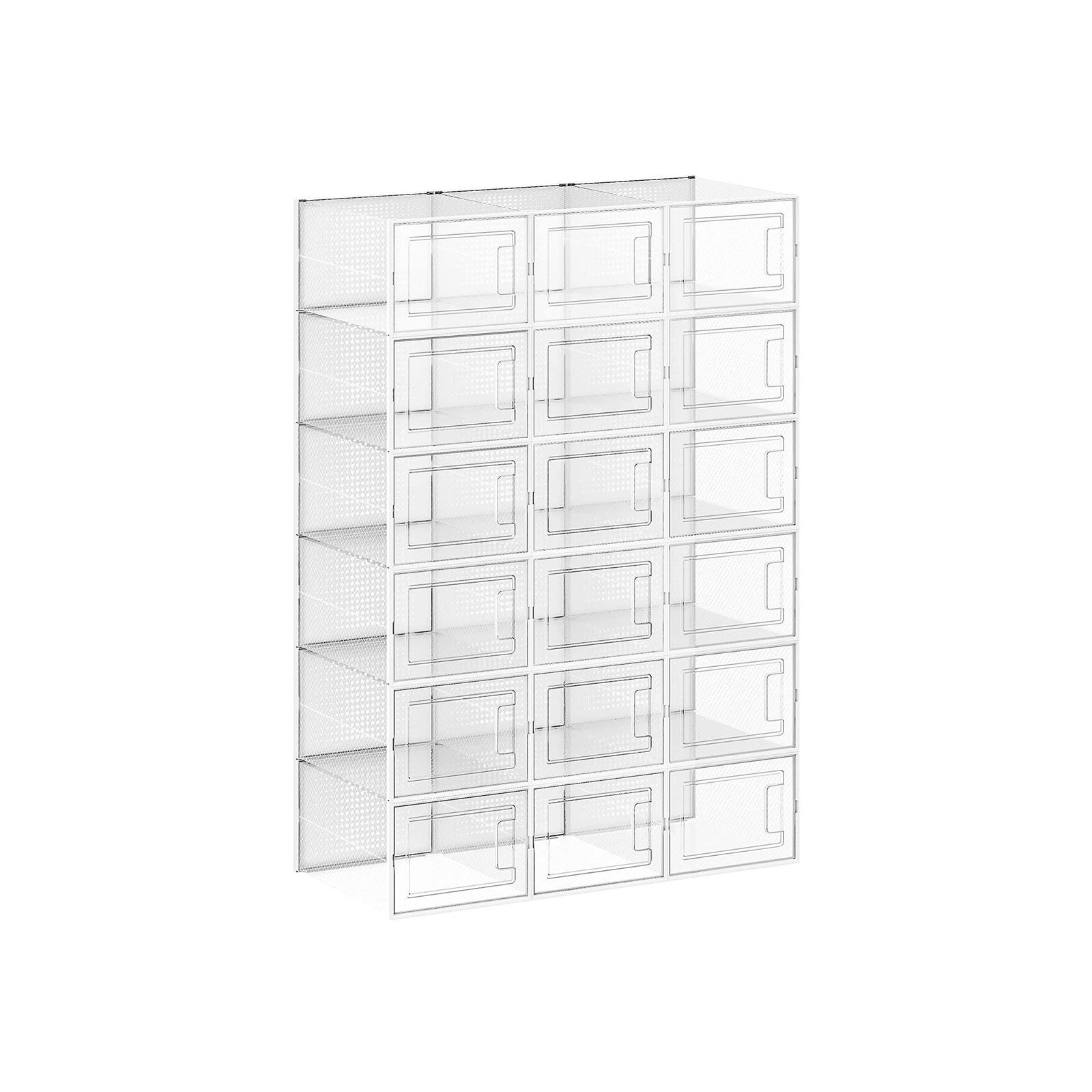 8 Stackable Shoe Boxes
