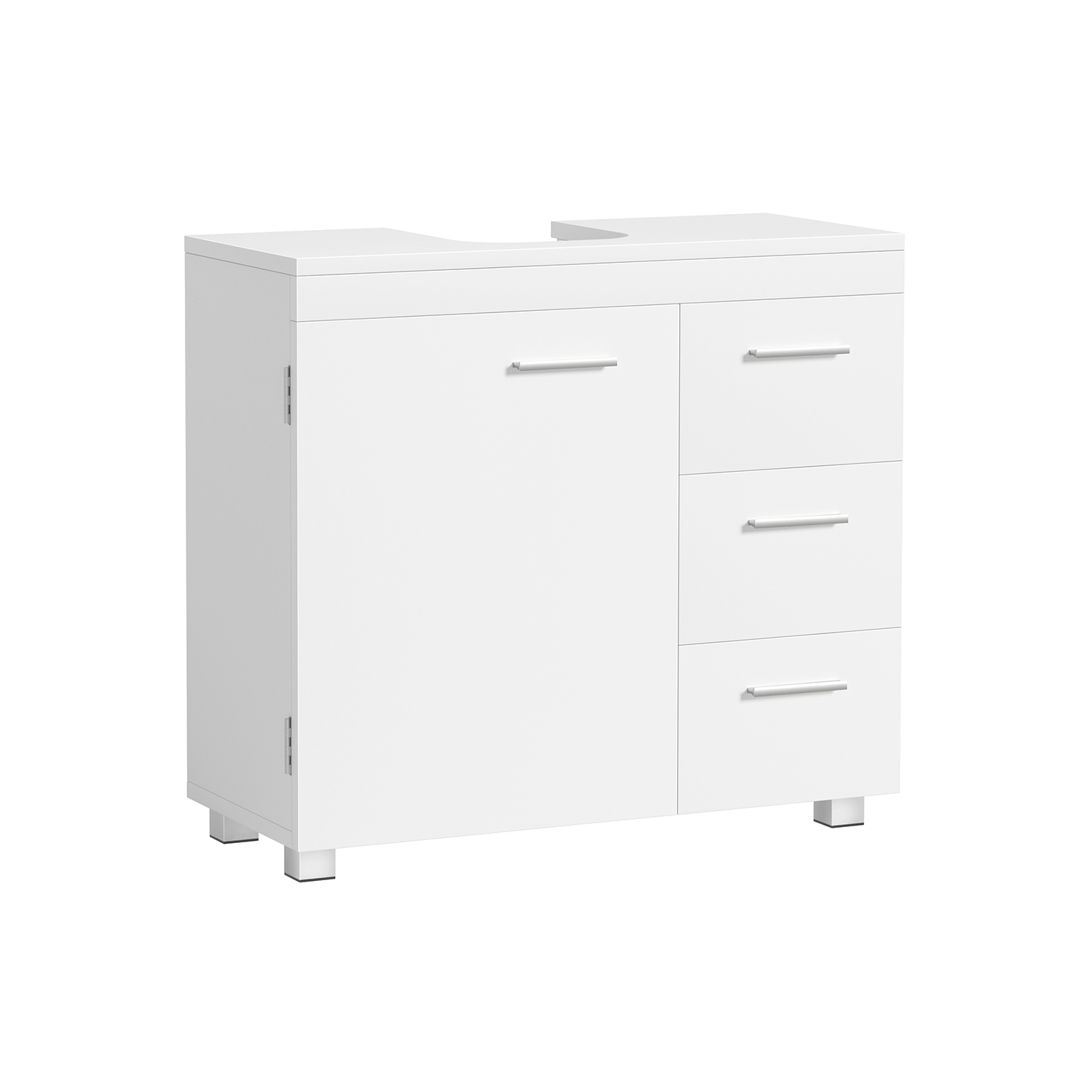 Under Sink Bathroom Cabinet, Storage Cabinet, with 3 Drawers